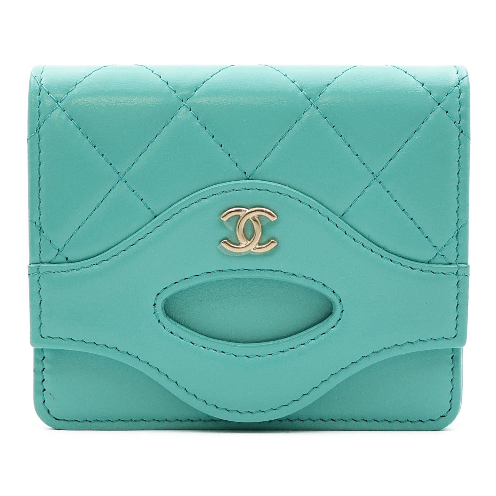 CHANEL 牛皮皮革Chanel 31 Cardholder金扣卡片套