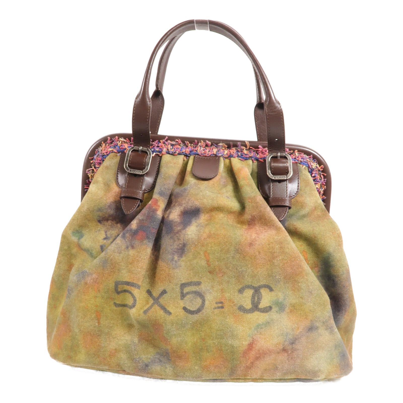 CHANEL 帆布Graffiti Bowling Handbag手挽袋