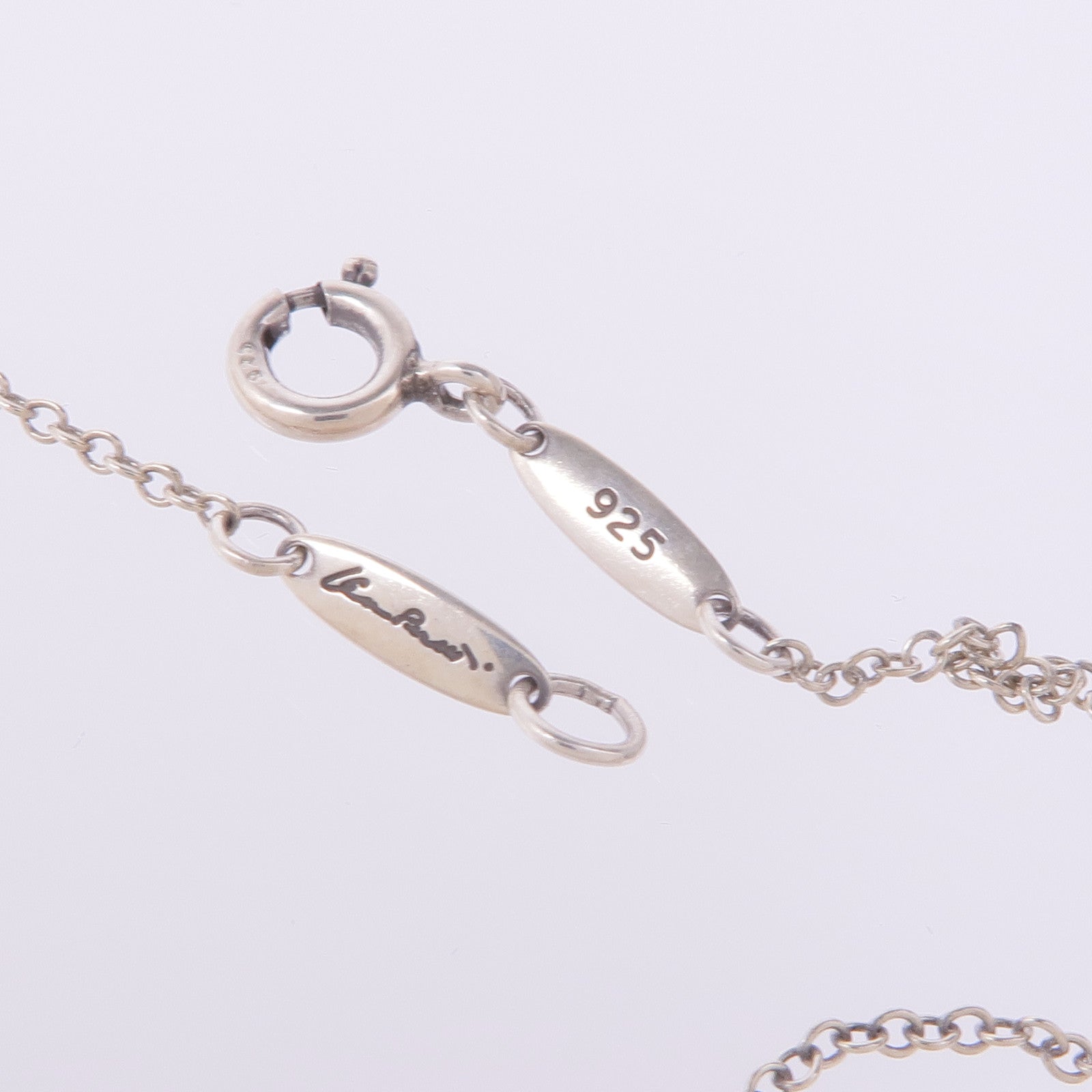 TIFFANY＆CO 925純銀Elsa Peretti Open Heart Pendant項鍊
