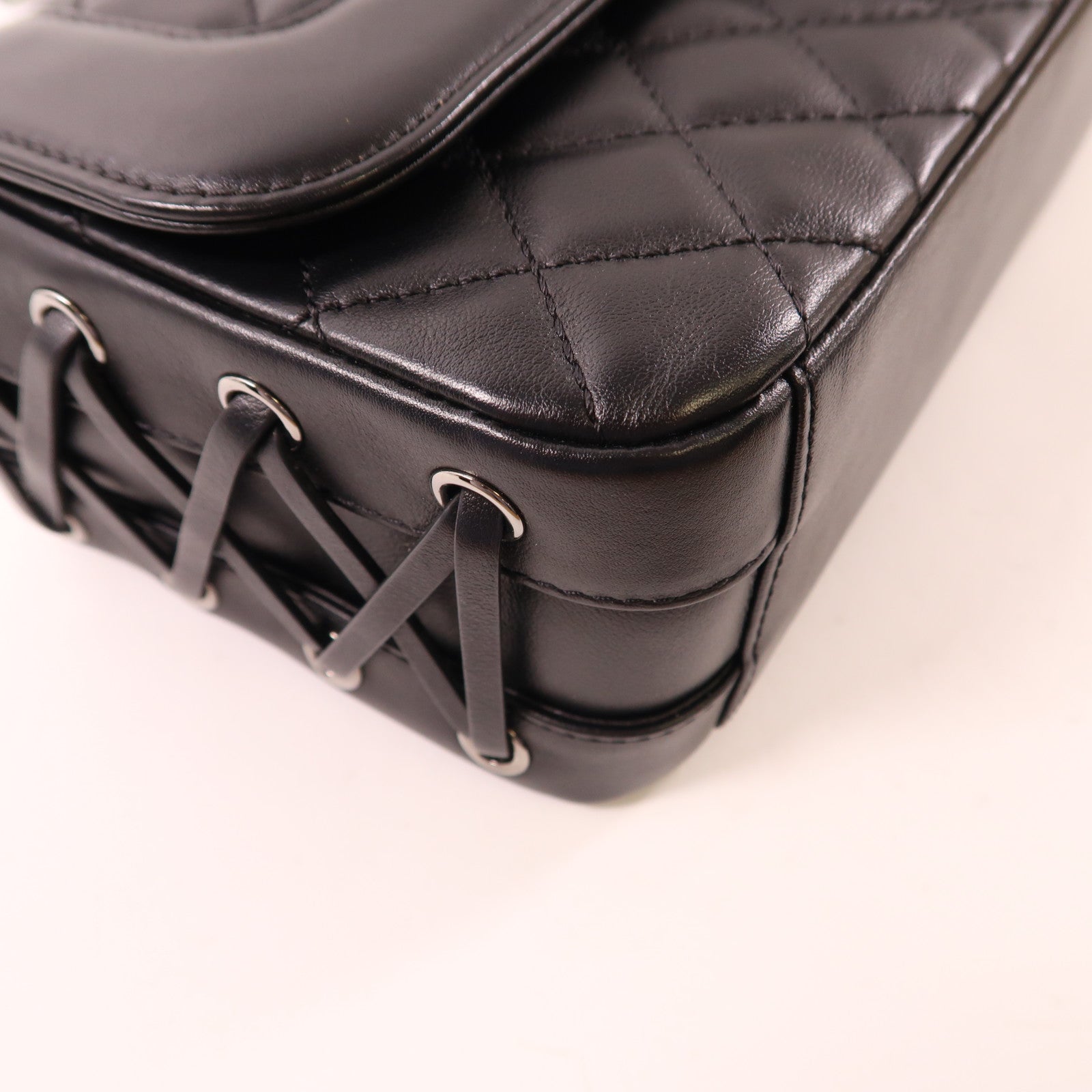 CHANEL【激減優惠】 羊皮皮革Chain Shoulder銀扣鏈帶肩背袋