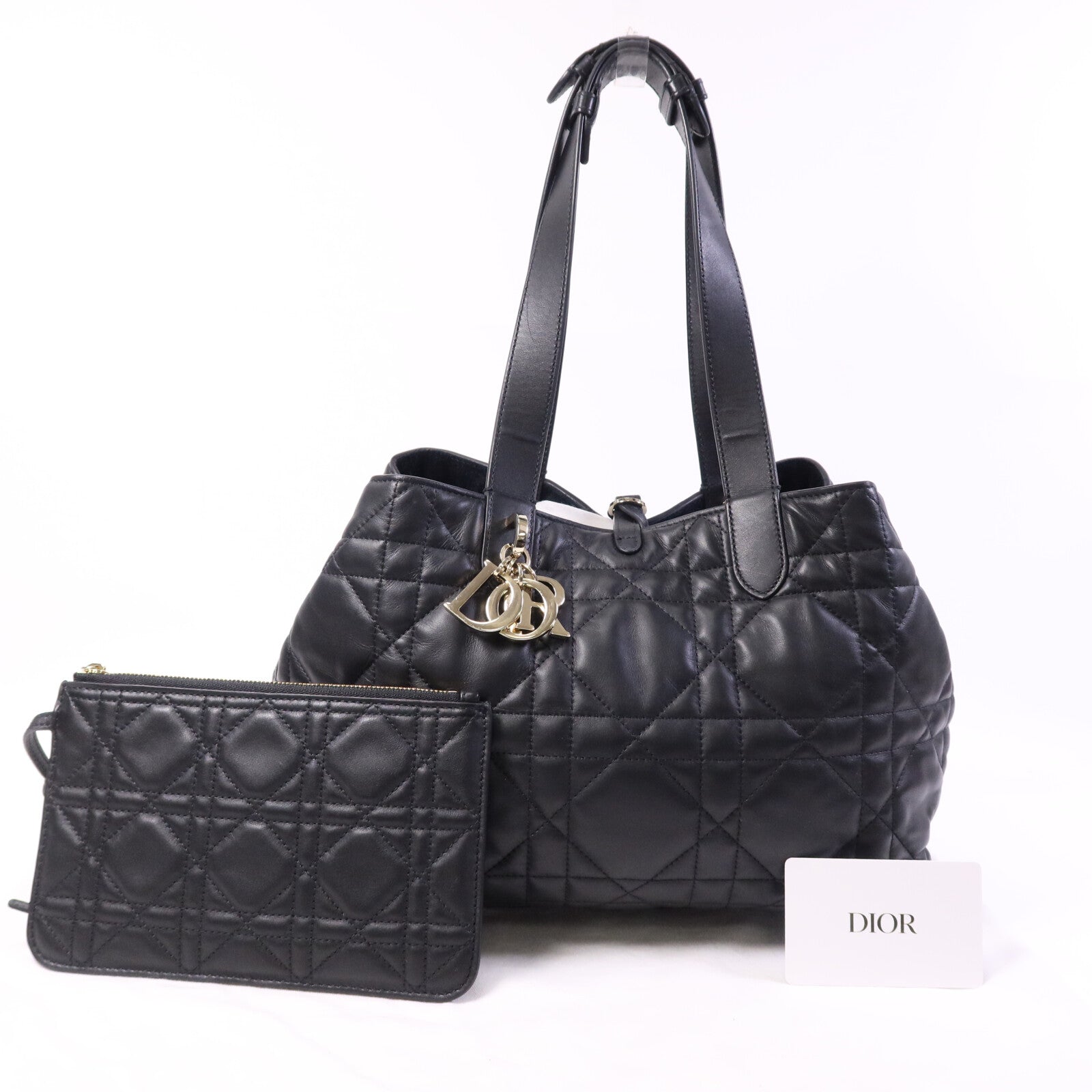 Dior 牛皮皮革Toujours Medium金扣肩背袋