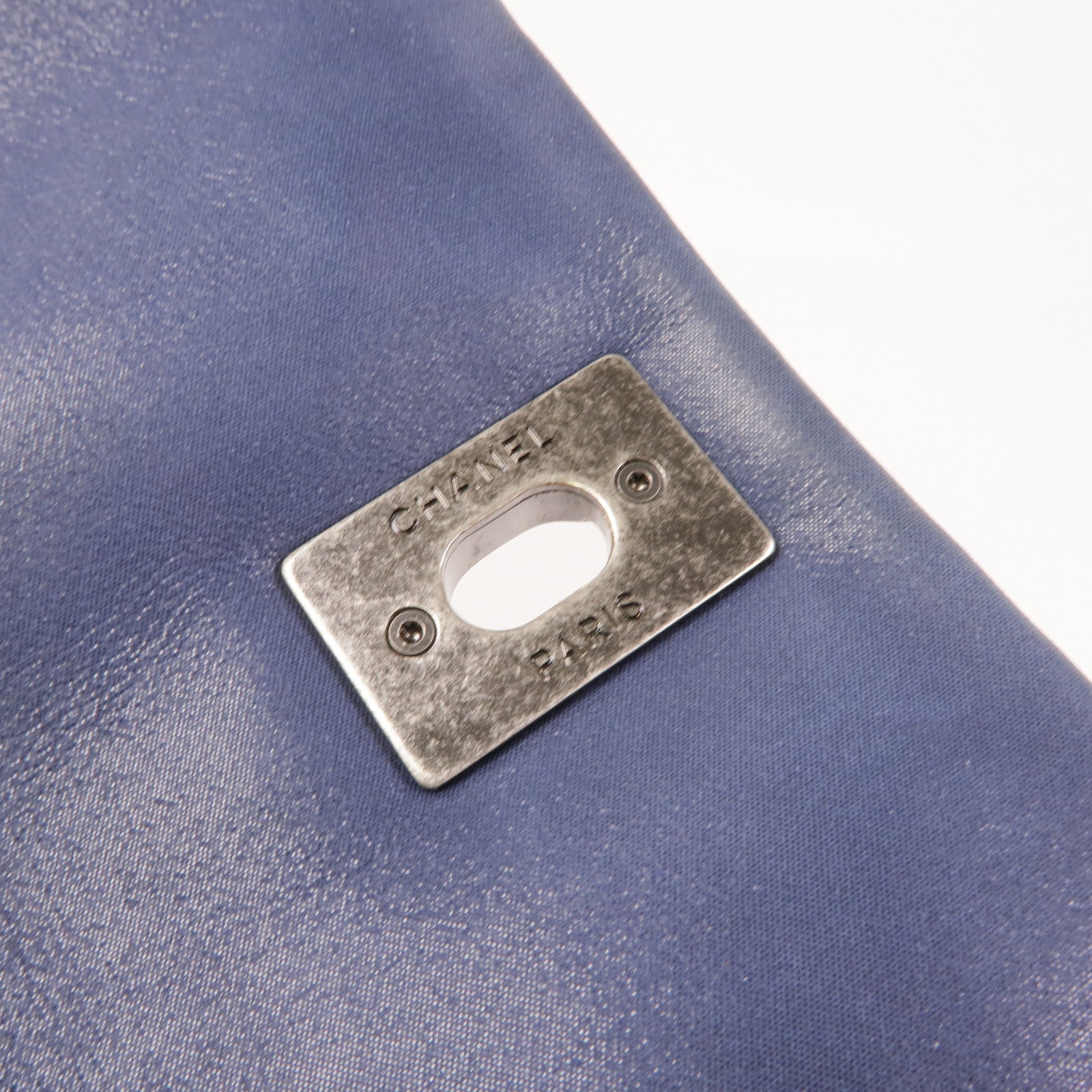 CHANEL 牛皮皮革Chain Shoulder Bag銀扣鏈帶肩背袋