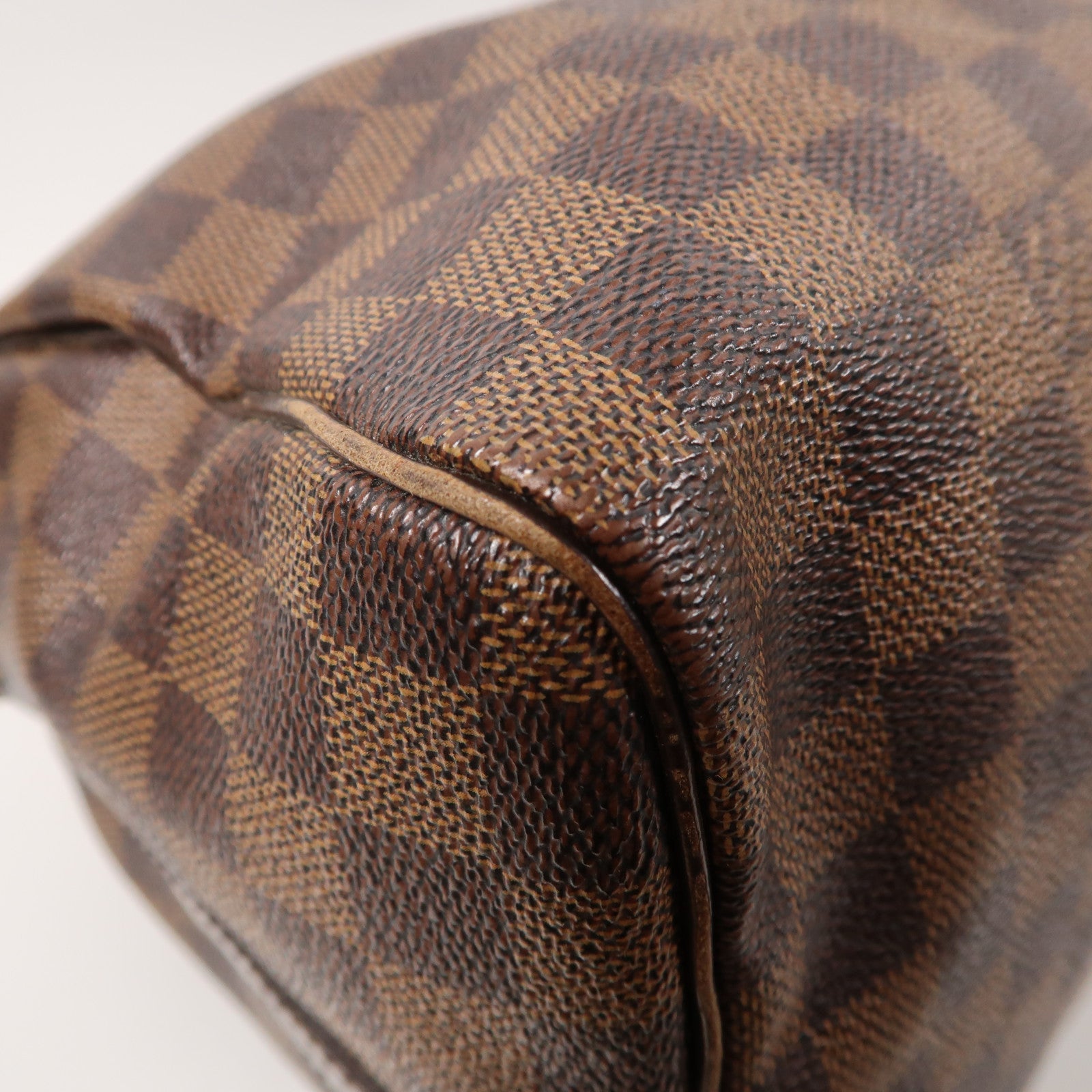 LOUIS VUITTON Damier Speedy 30 金扣手挽肩背兩用袋啡色