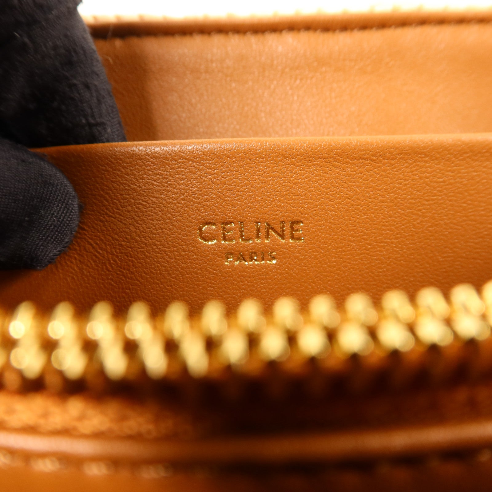 CELINE Raffia Victoire Bag金扣鏈帶肩背袋
