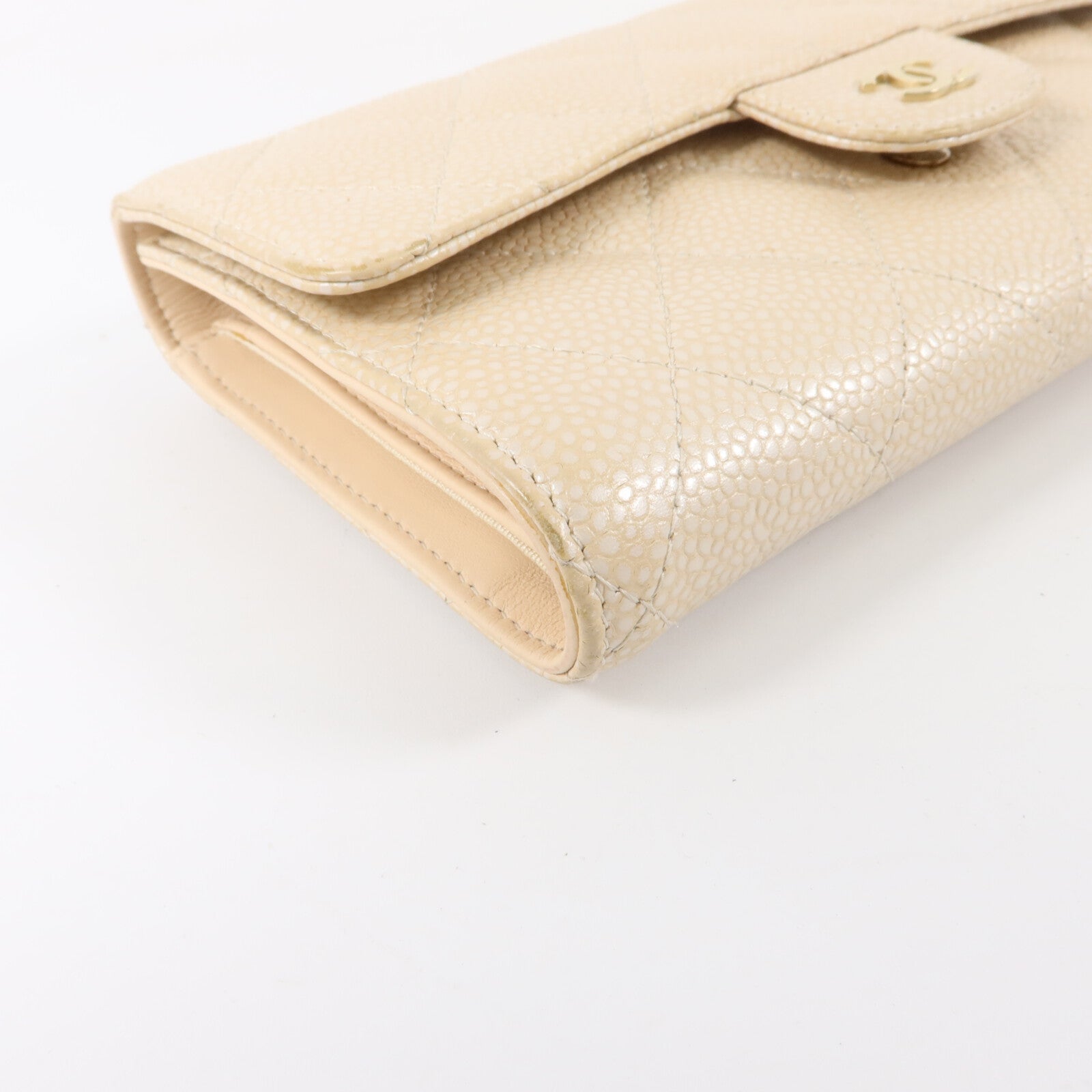 CHANEL 牛皮皮革Trifold Long Wallet長錢包