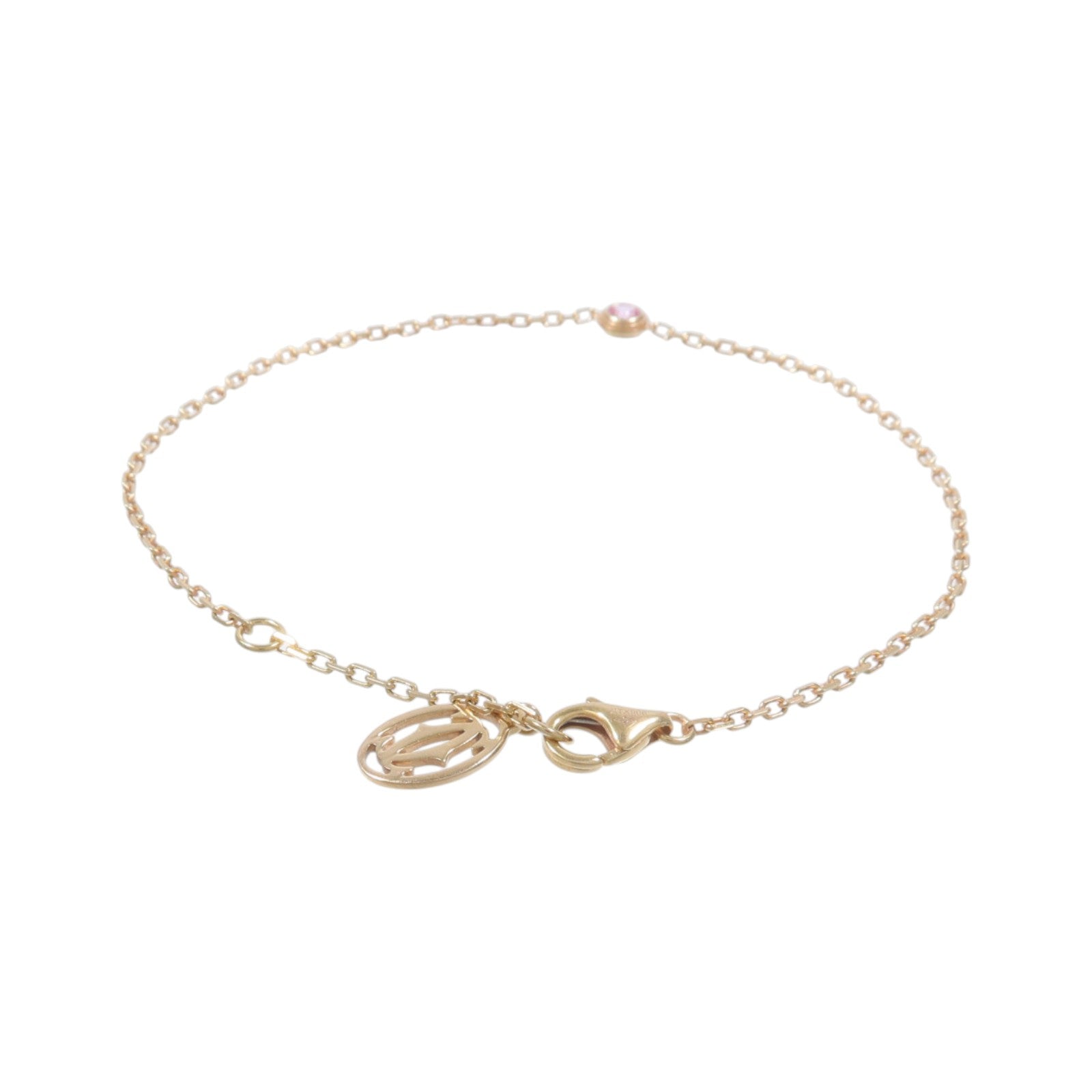 CARTIER 18K玫瑰金d'Amour Pink Sapphire Bracelet粉紅藍寶石手鏈