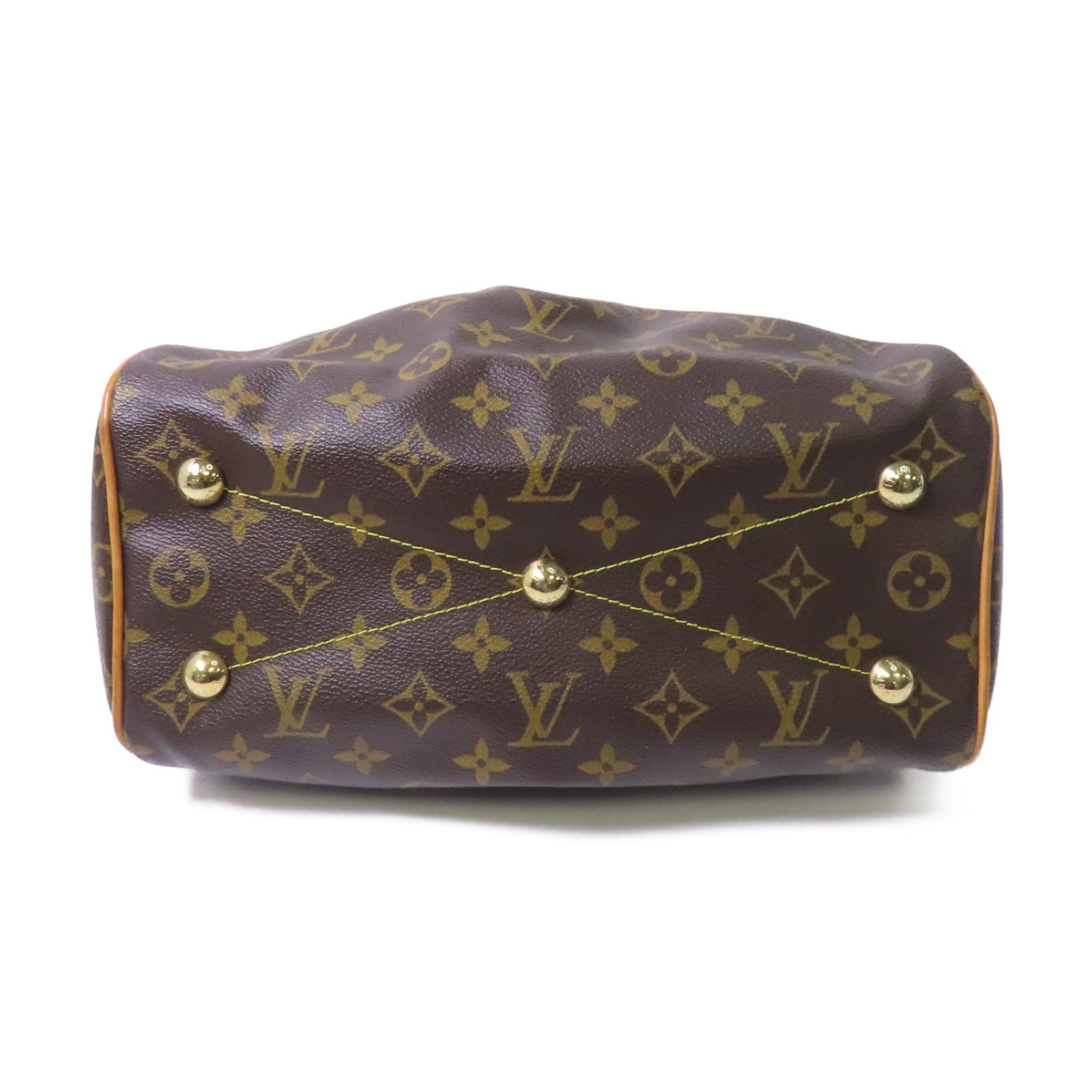 LOUIS VUITTON Monogram Tivoli PM金扣手挽袋啡色