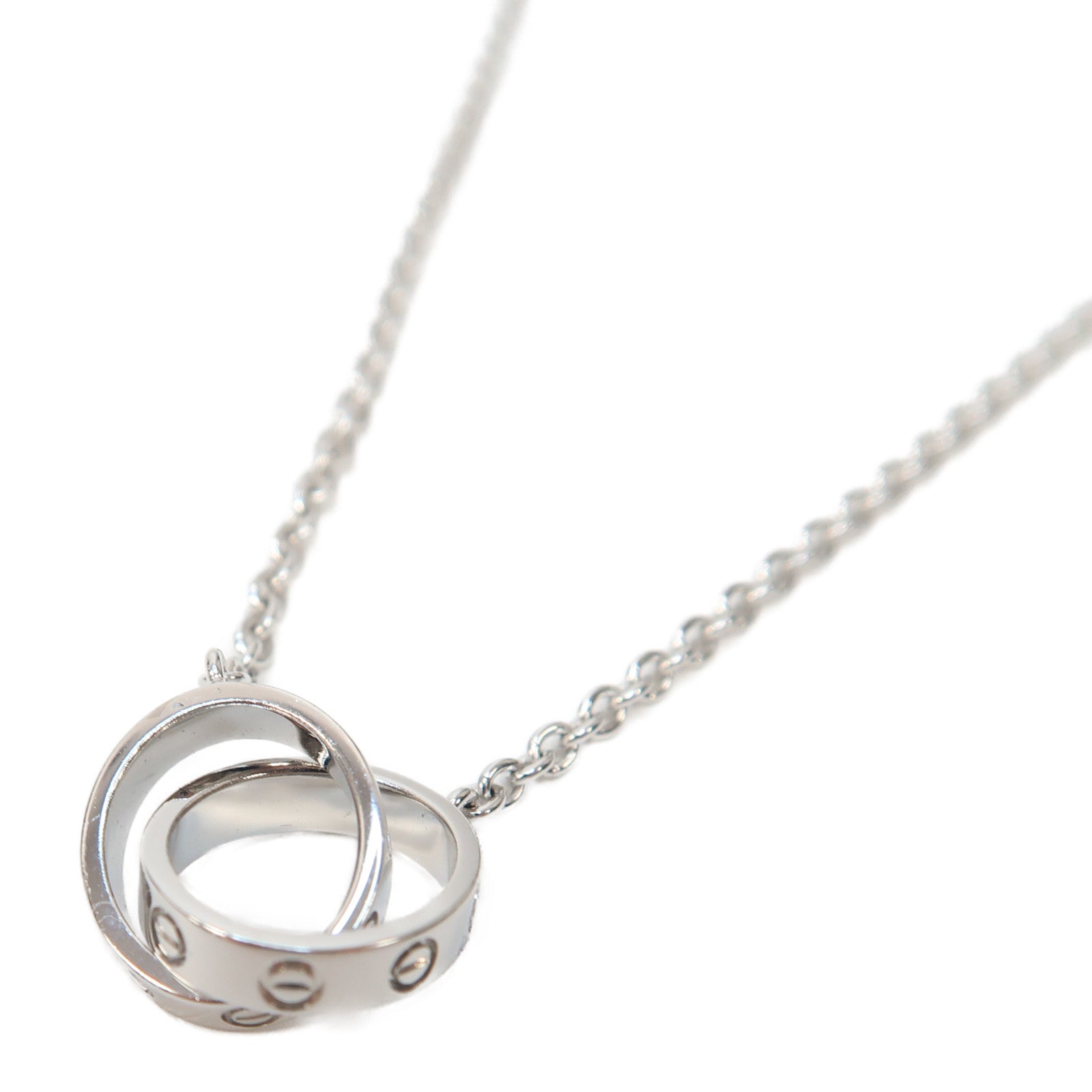 CARTIER 【激減優惠】18K白金Love Necklace項鍊