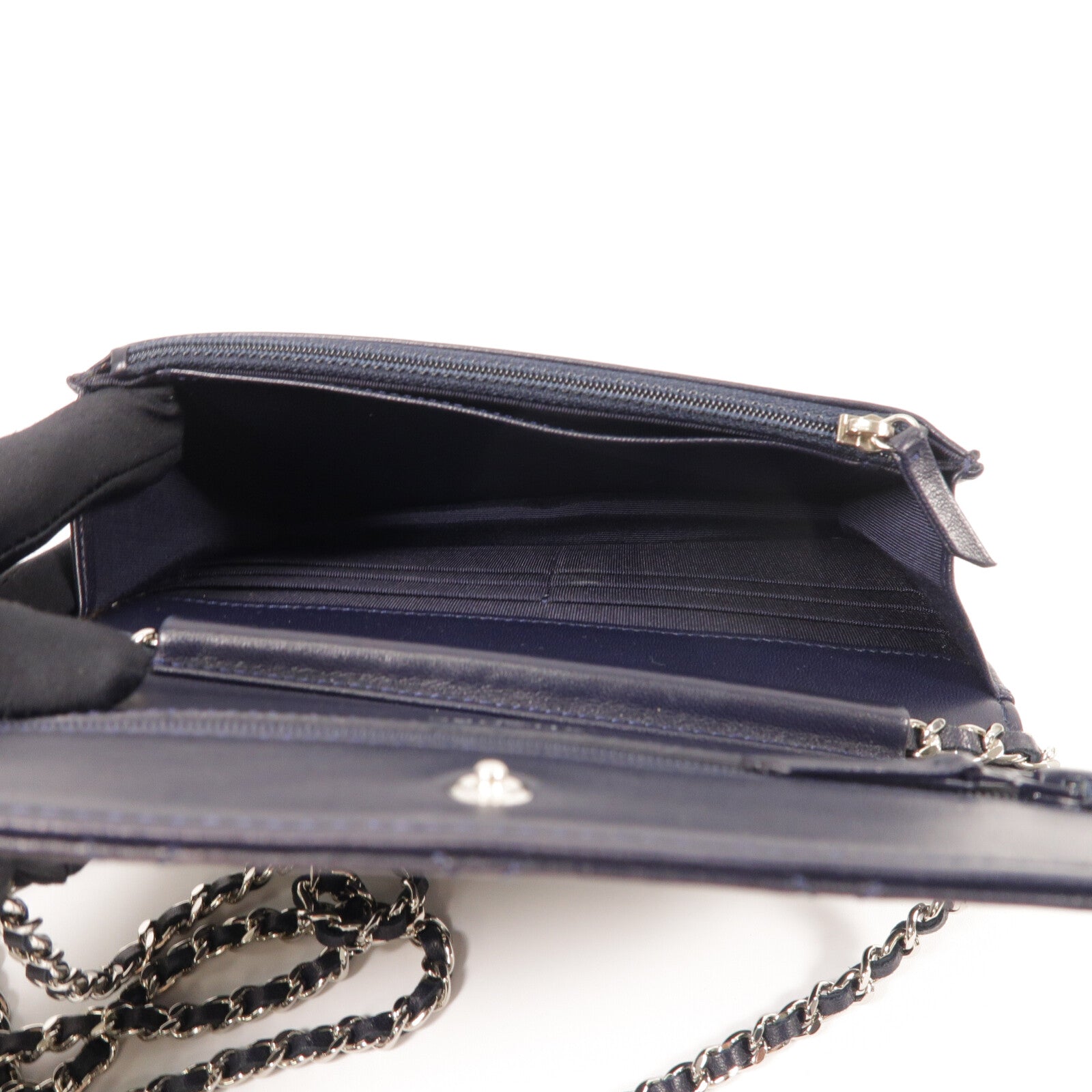 CHANEL 羊皮皮革WOC Wallet On Chain鏈帶肩背袋