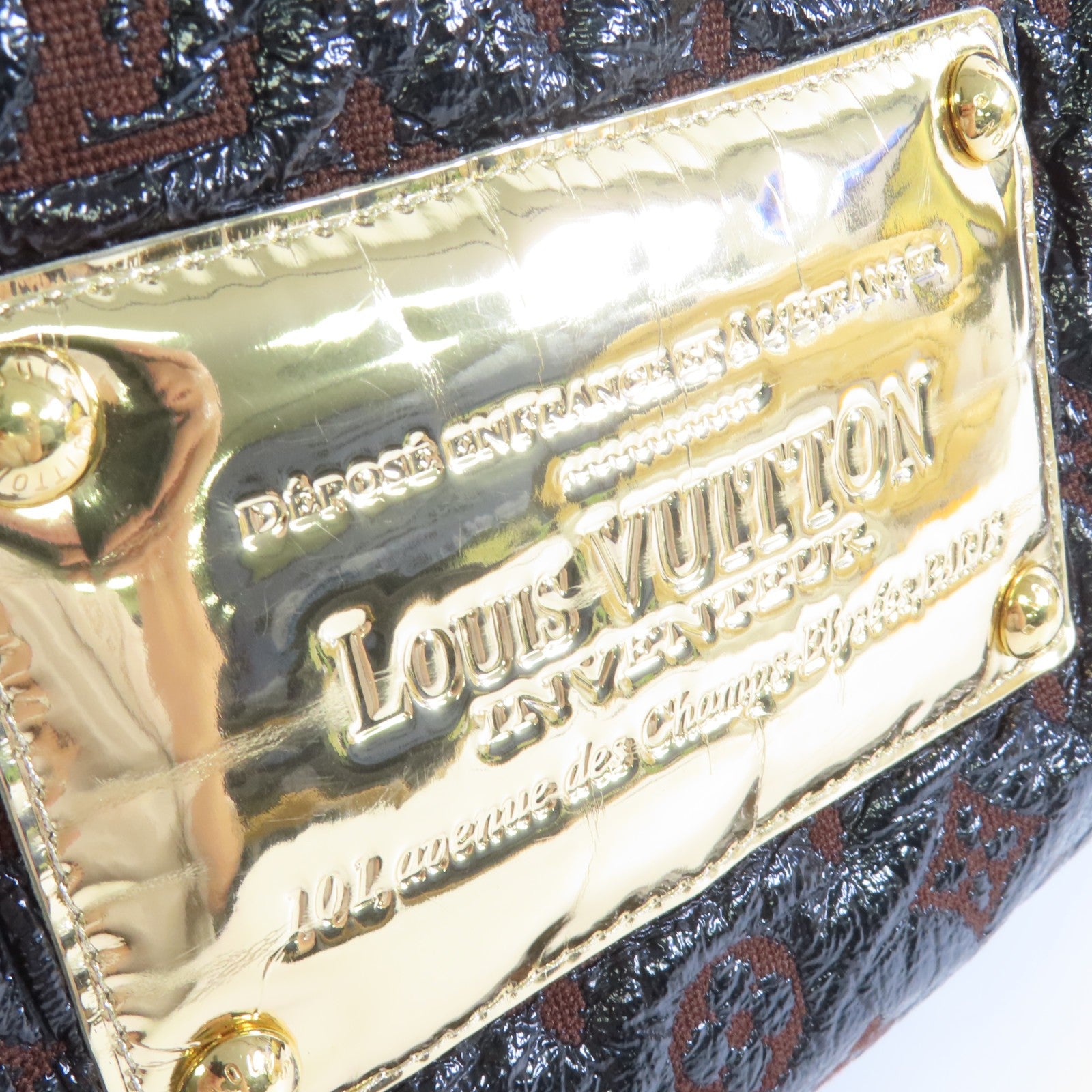 LOUIS VUITTON LV Envinil Squishy Golden Shoulder Bag M95259 Monogram Jacquard