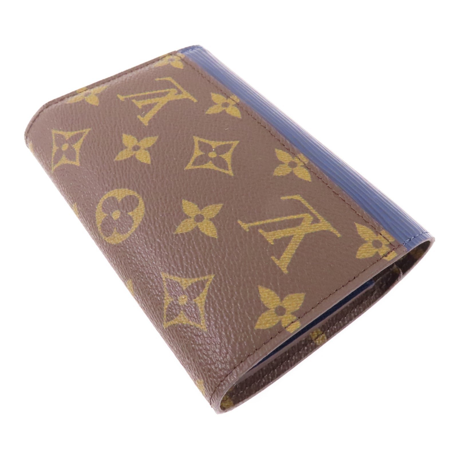 LOUIS VUITTON LV SHW Wallet M60496 Epi Monogram Brown/Navy