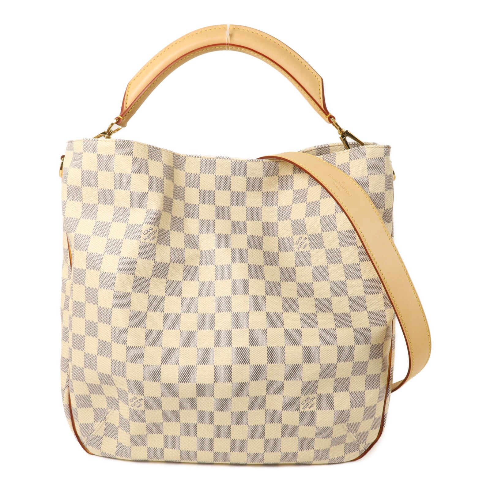 LOUIS VUITTON Damier Azur Soffi手挽肩背兩用袋