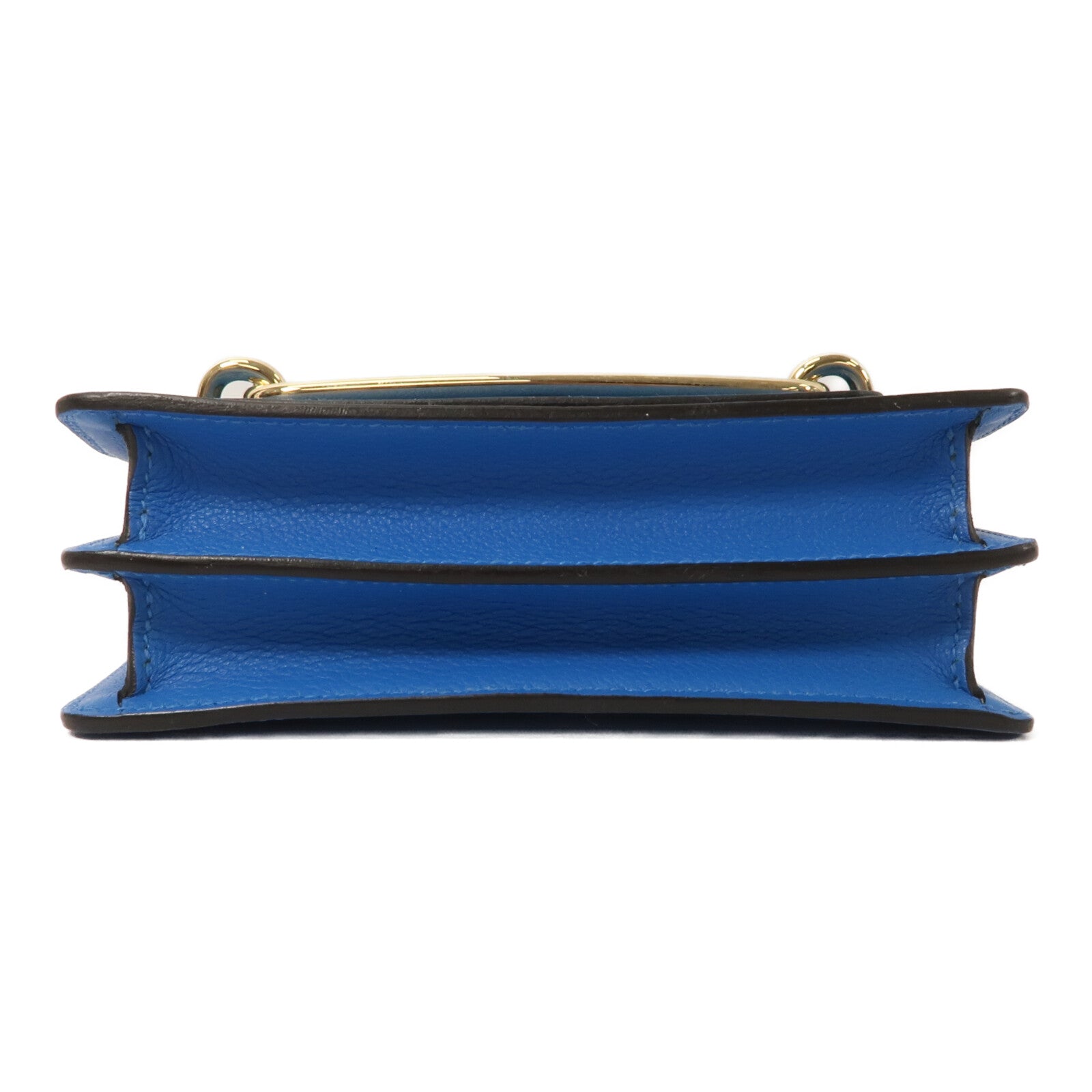 HERMES Evercolor皮革Roulis Mini肩背袋Blue Zanzibar