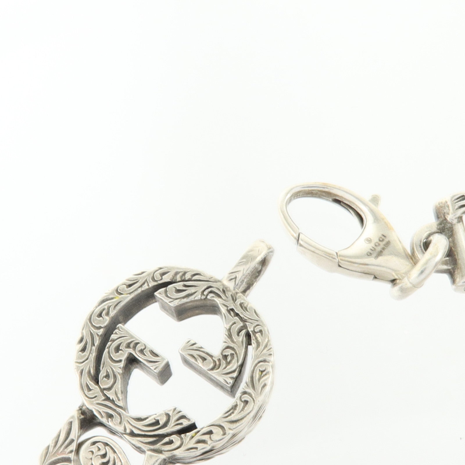 GUCCI 925純銀Interlocking Chain Bracelet手鏈
