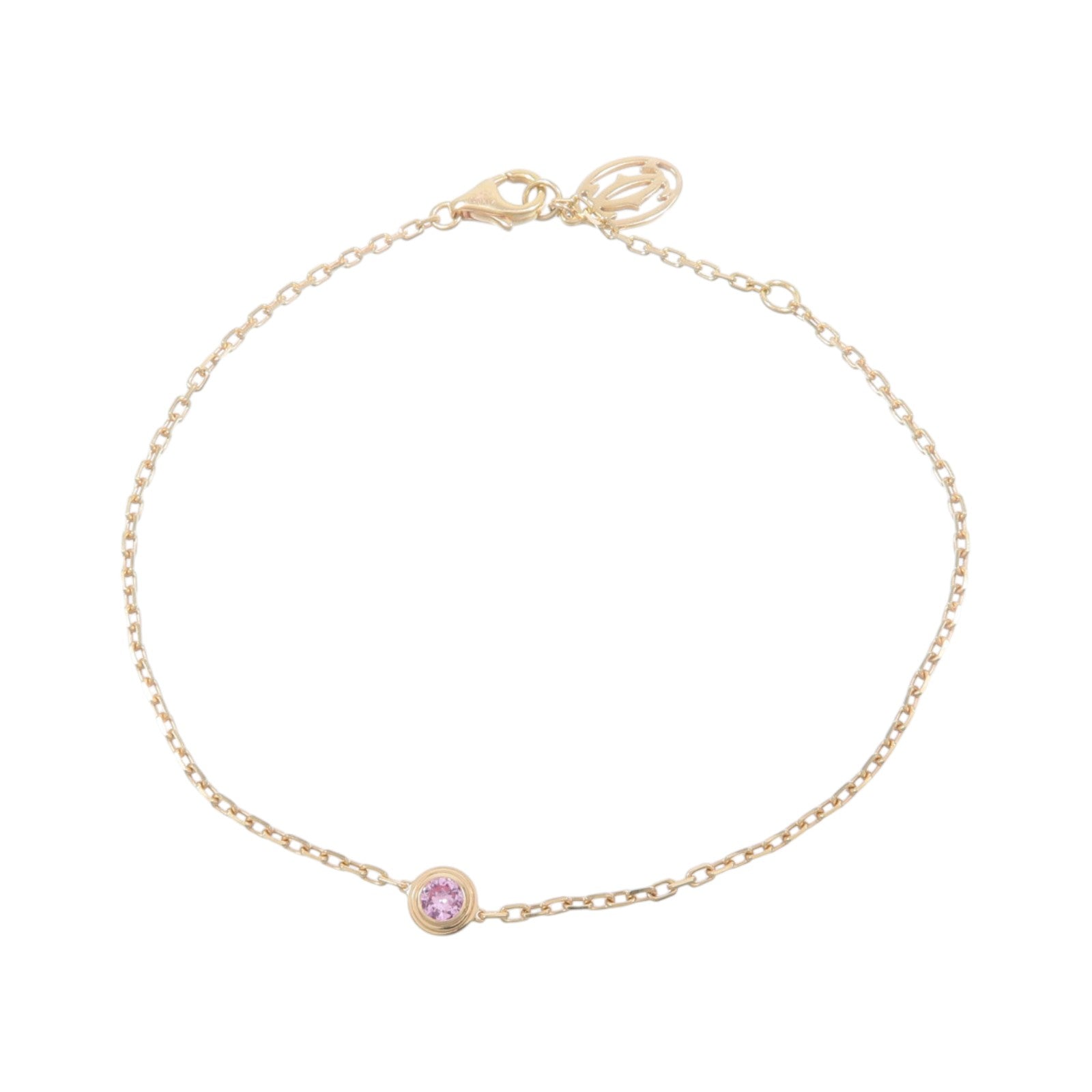CARTIER 18K玫瑰金d'Amour Pink Sapphire Bracelet粉紅藍寶石手鏈