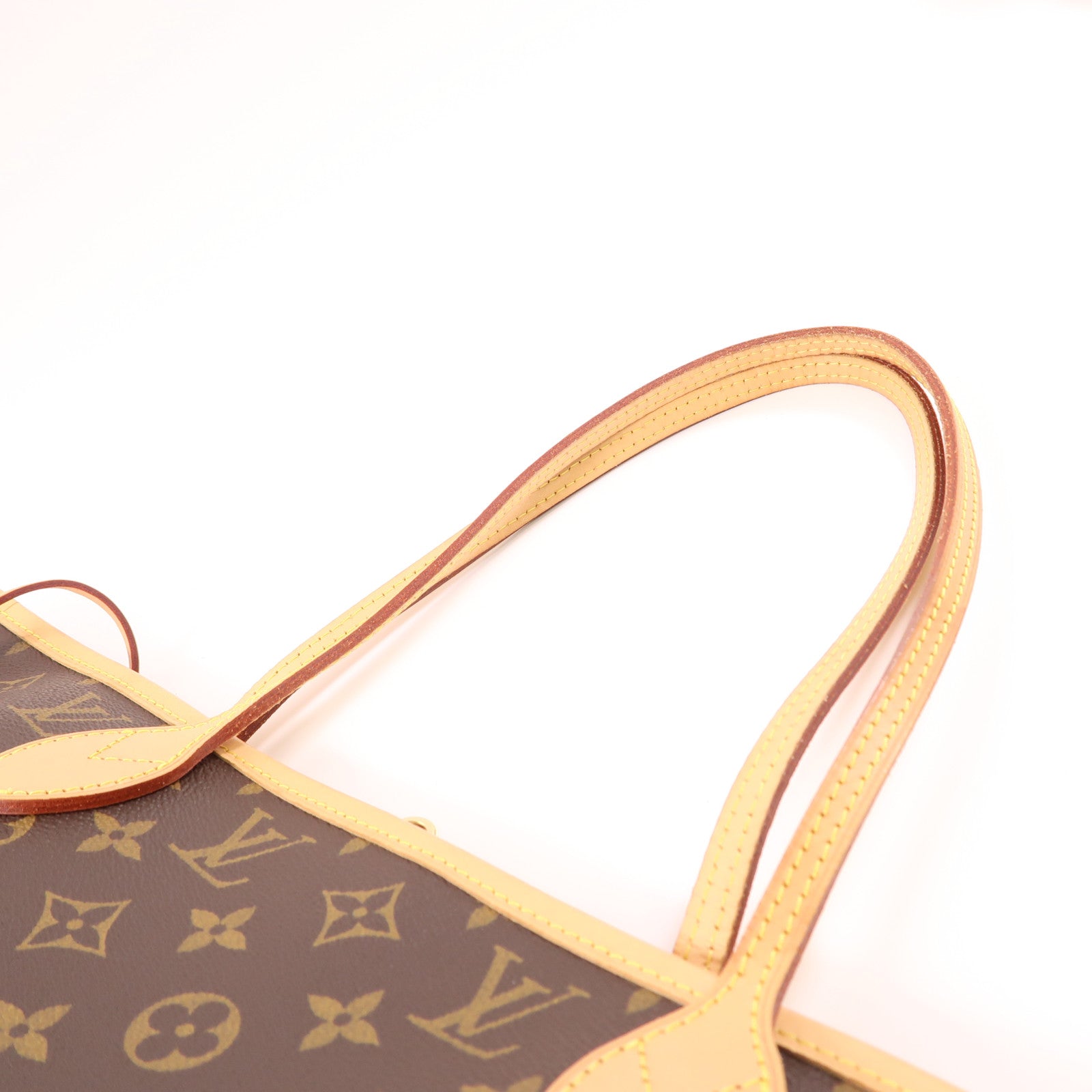 LOUIS VUITTON Monogram Neverfull MM金扣肩背袋手挽袋