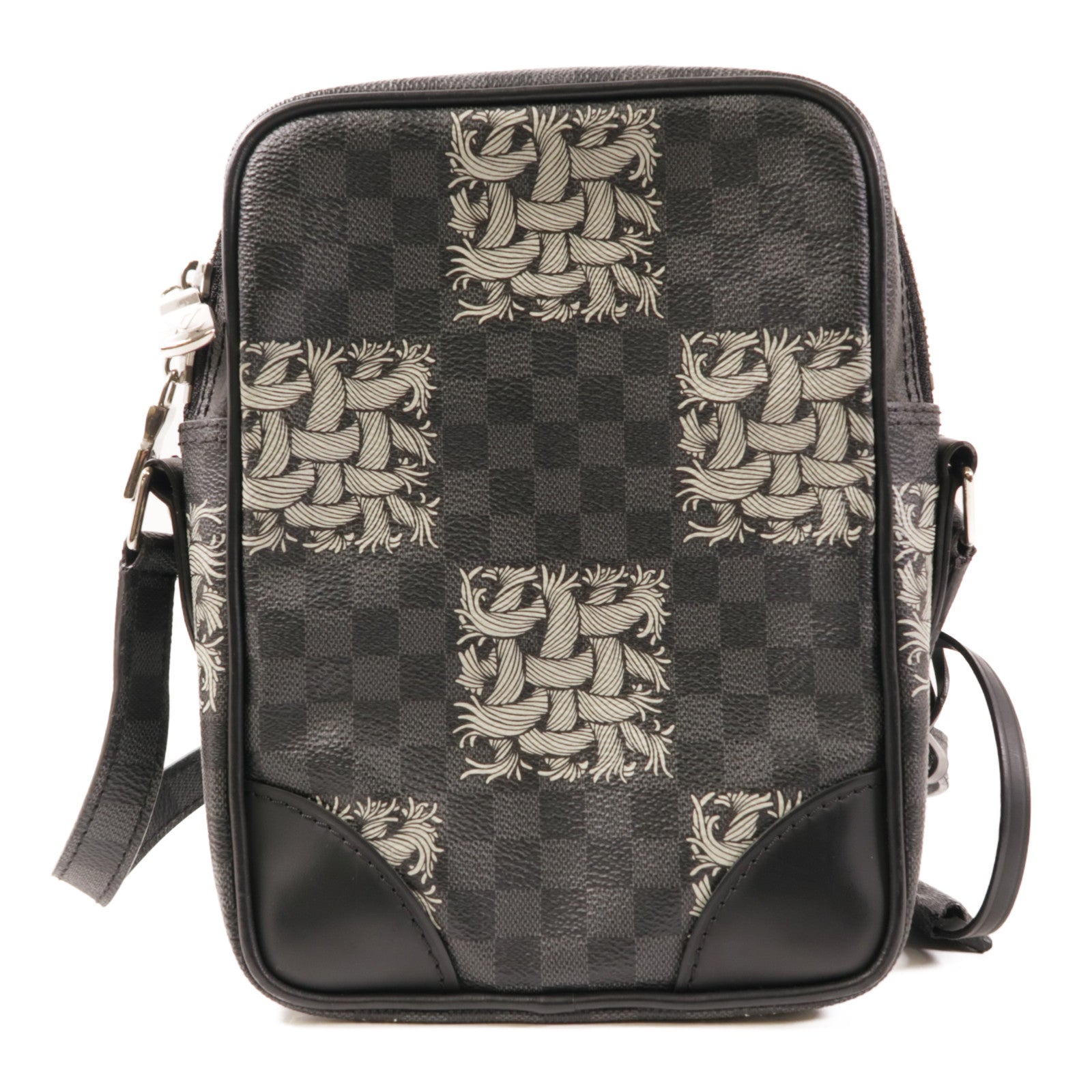LOUIS VUITTON Damier Graphite Christopher Nemeth Amazon銀扣肩背袋