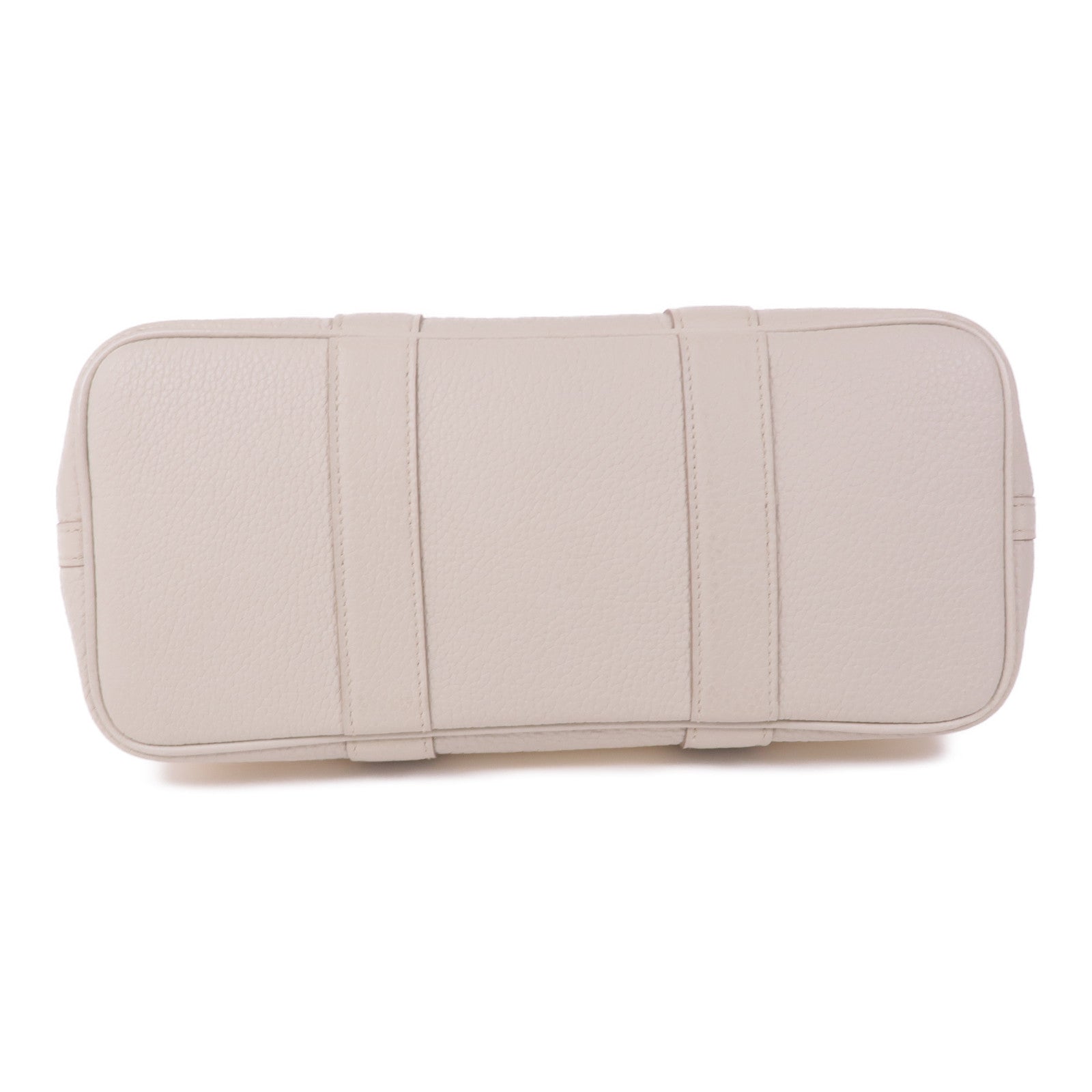 HERMES Toile Chevron帆布Garden Party TPM銀扣手挽袋Beton