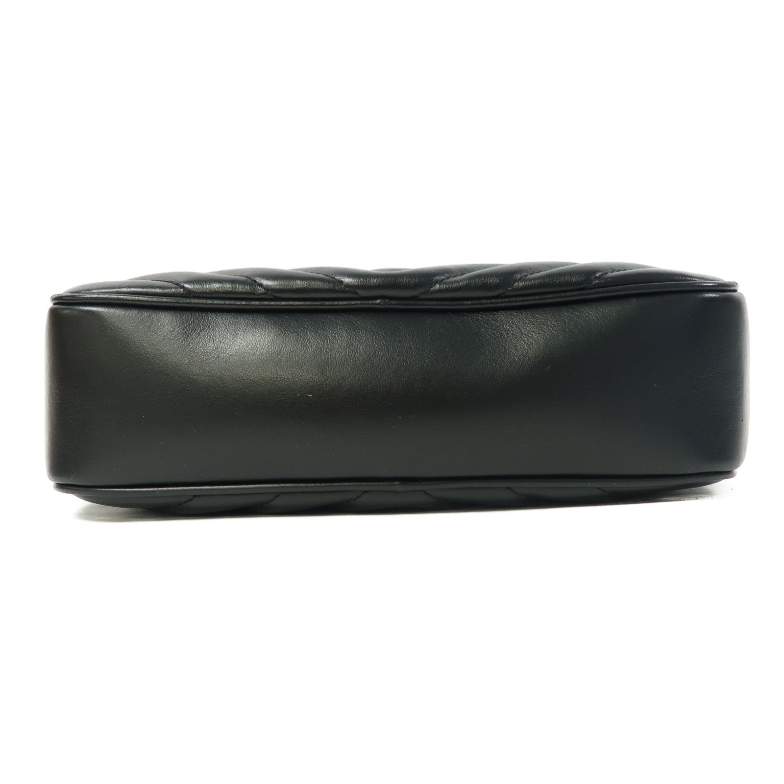 SAINT LAURENT 牛皮皮革Lou Camera肩背袋黑色