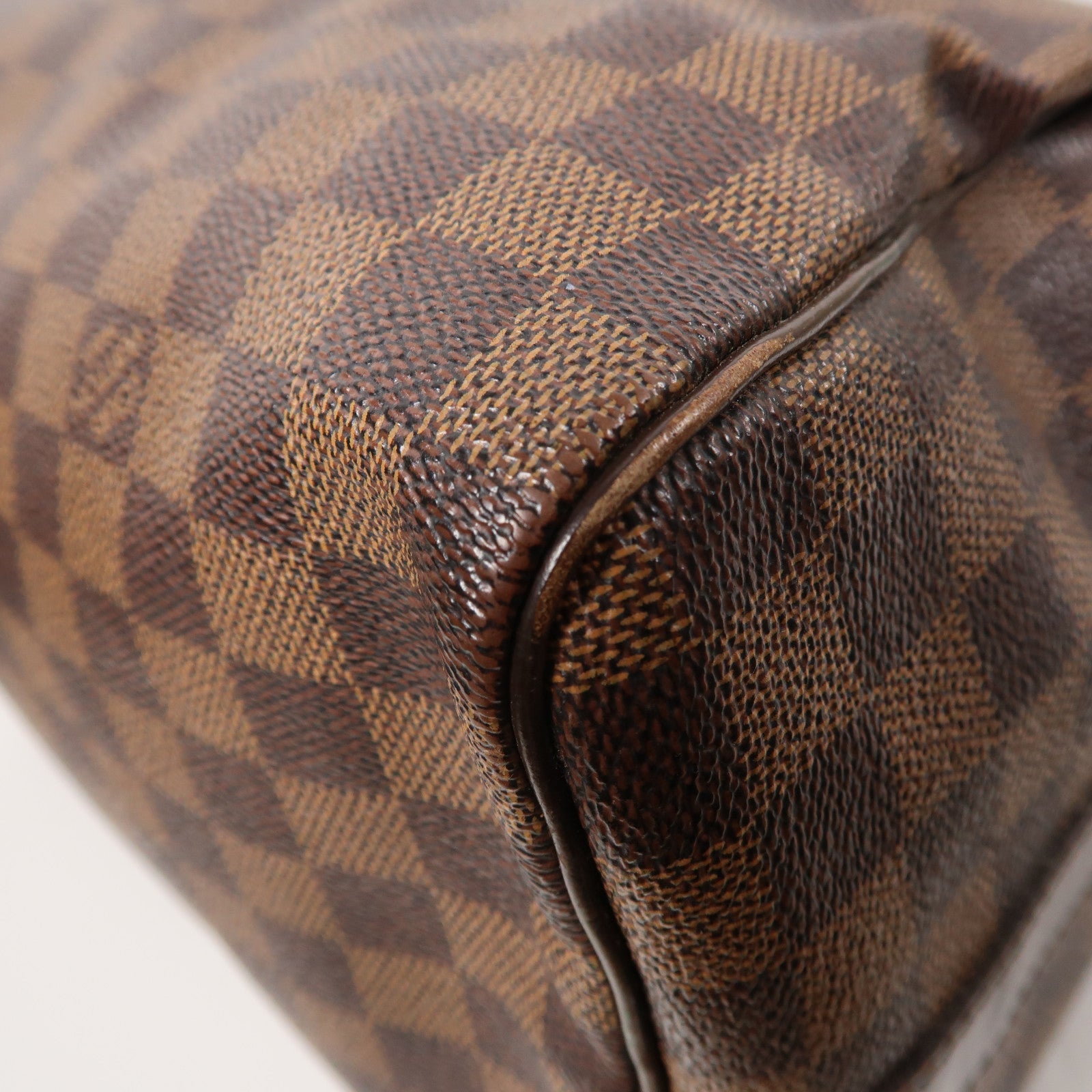 LOUIS VUITTON Damier Speedy 30 金扣手挽肩背兩用袋啡色