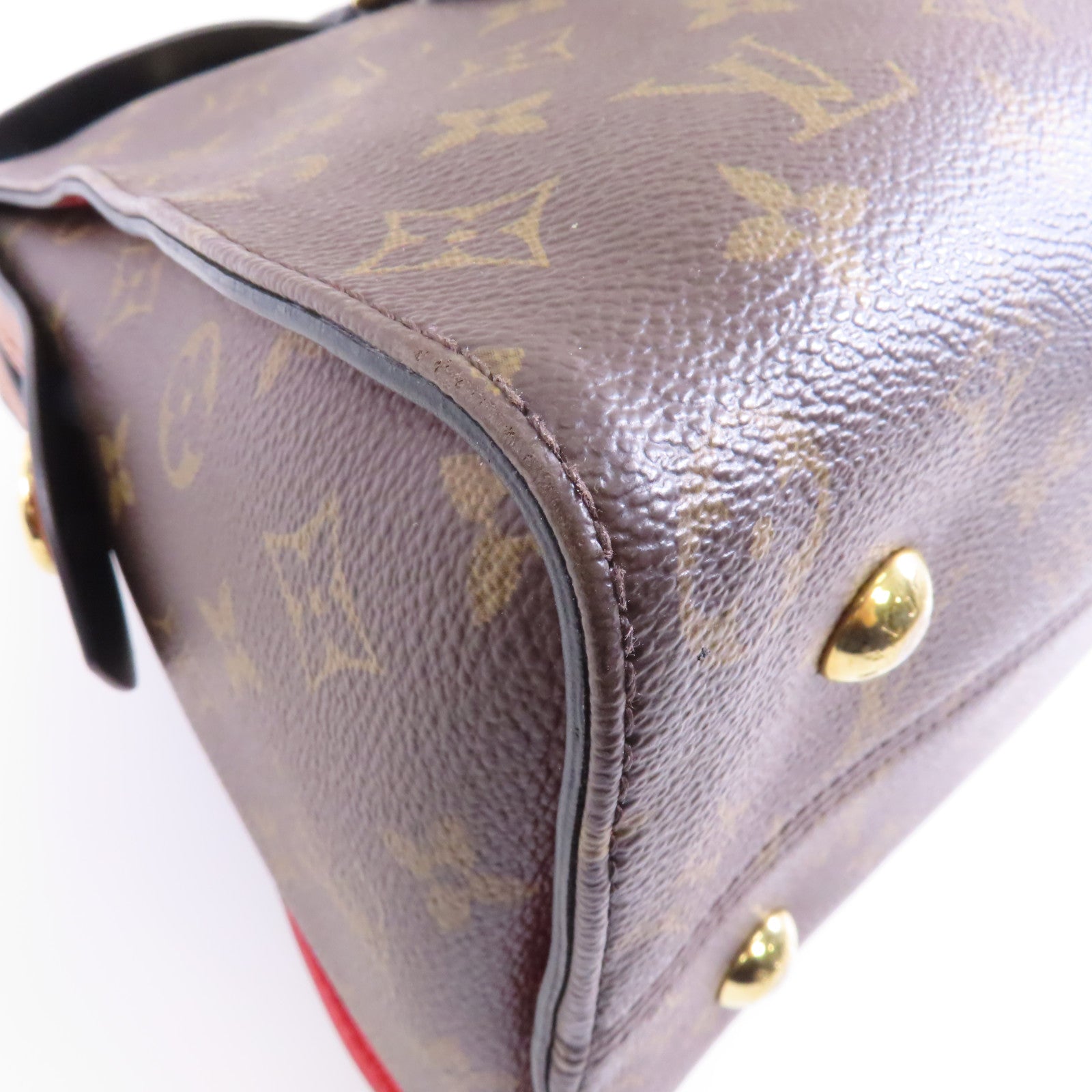 LOUIS VUITTON Monogram Tuileries金扣手挽肩背兩用袋棕色