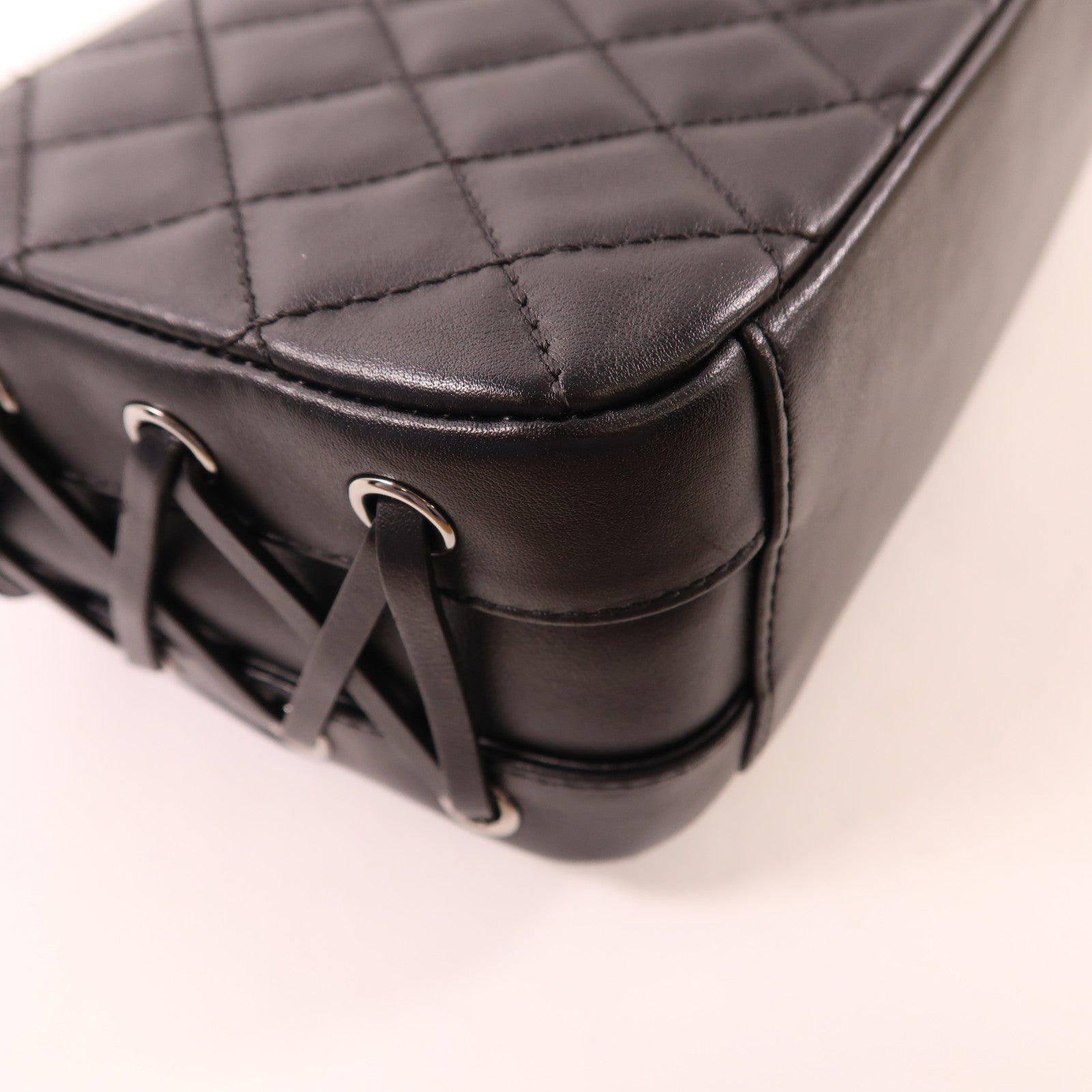 CHANEL【激減優惠】 羊皮皮革Chain Shoulder銀扣鏈帶肩背袋