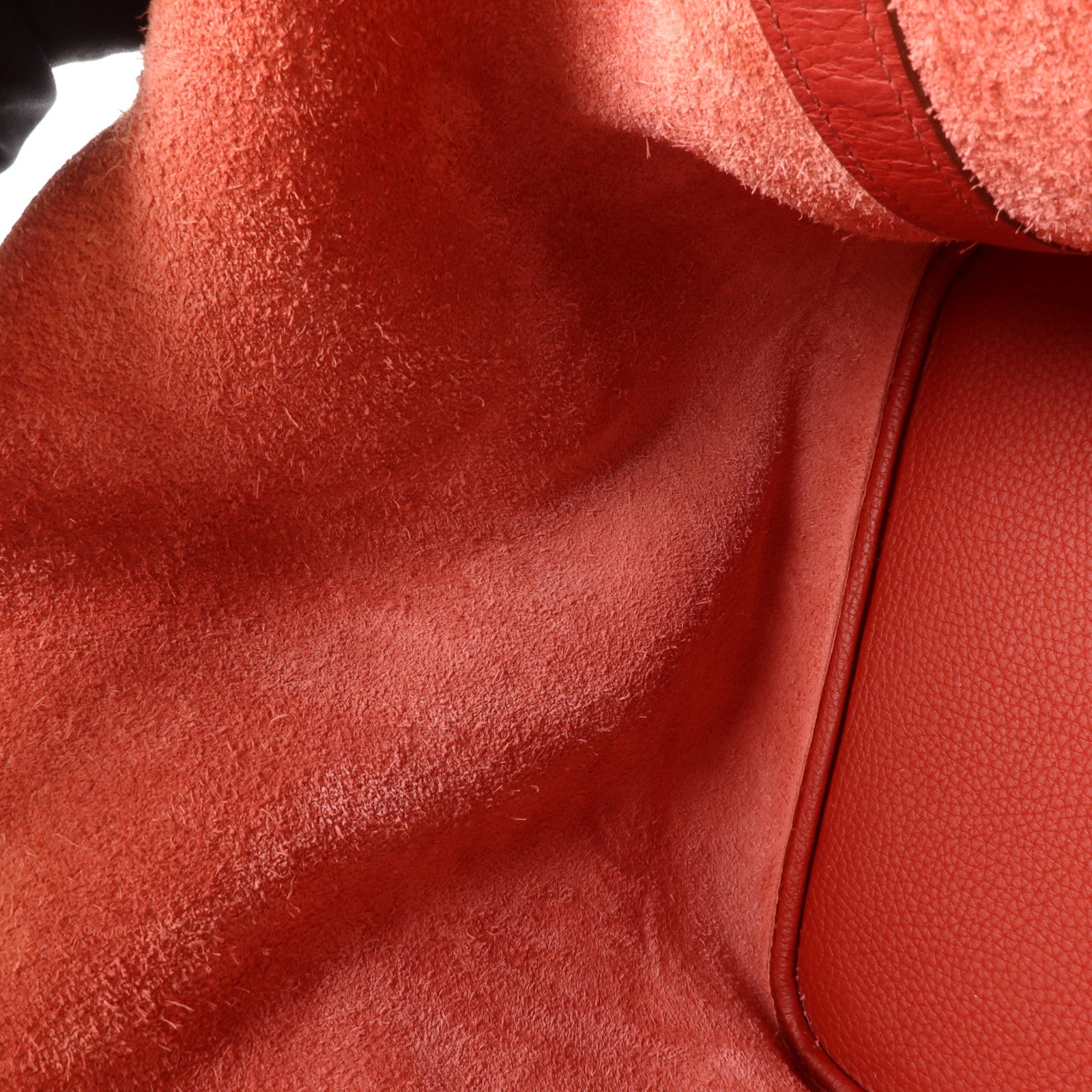 HERMES Clemence皮革Picotin GM手挽袋Rouge Pivoine