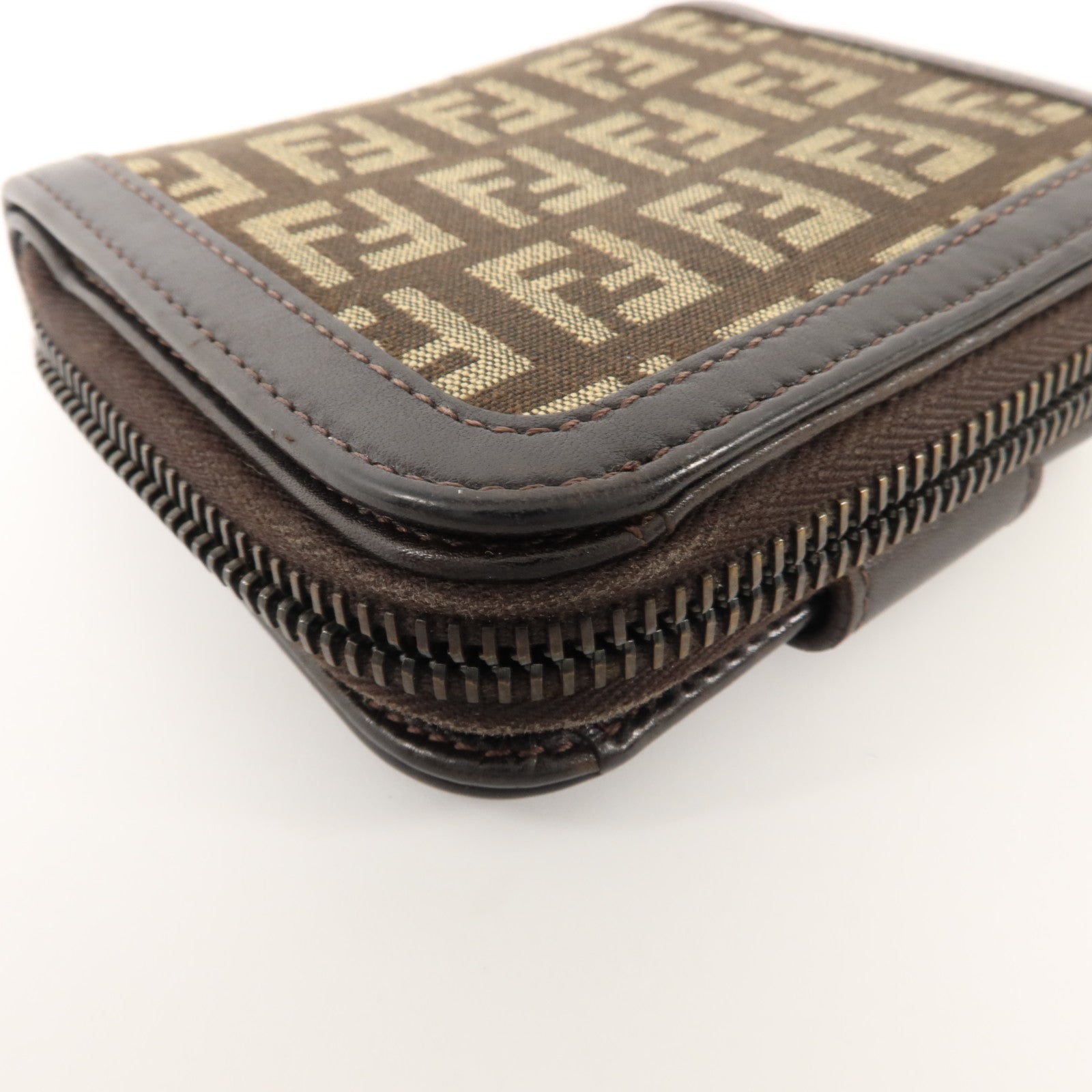 FENDI 帆布Bifold Wallet銀扣錢包