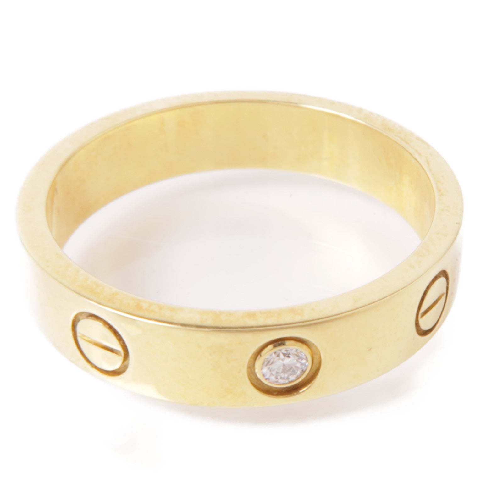 CARTIER Love Ring 18K Yellow Gold Cartier#51 US#5.75 B4056100