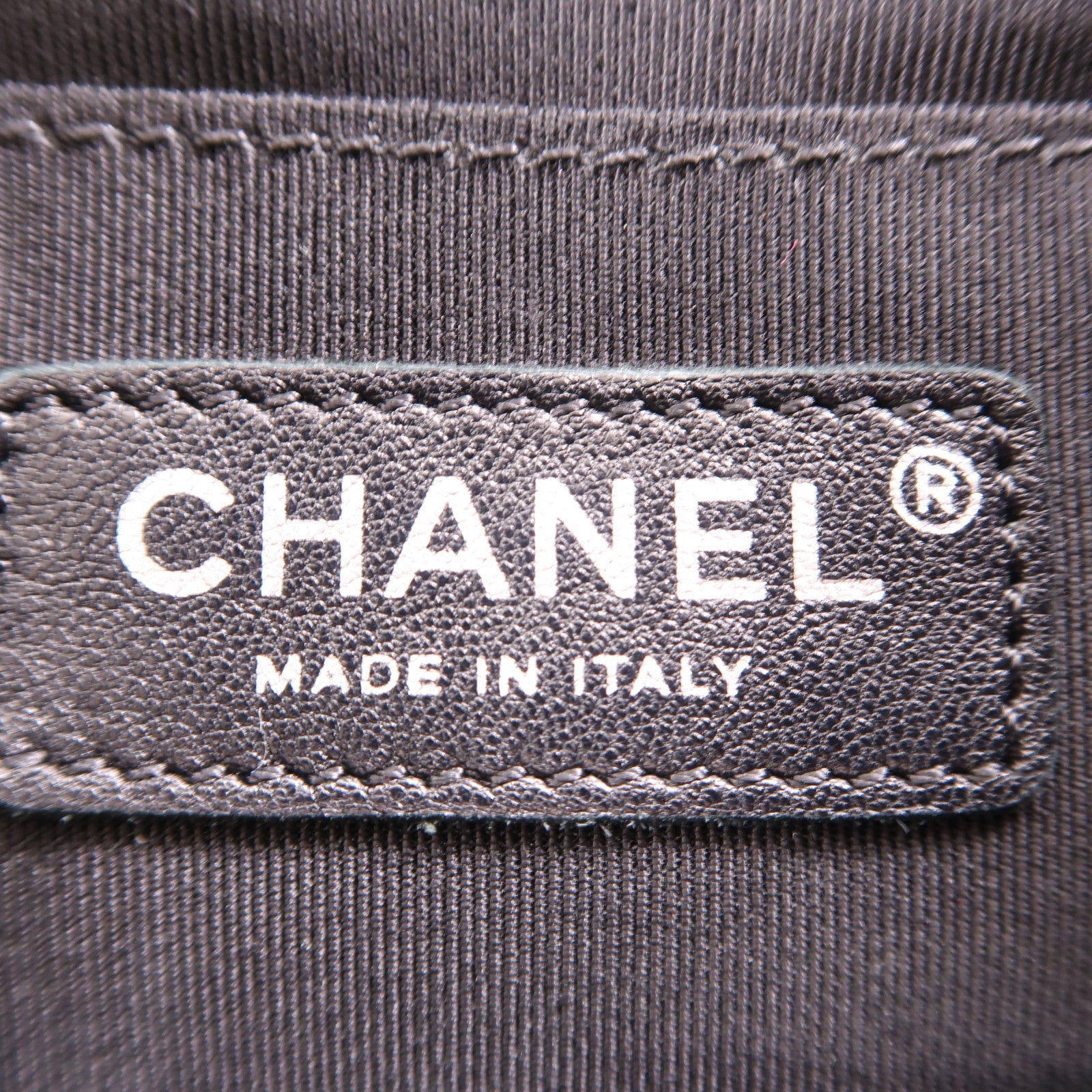 CHANEL 羊皮皮革Backpack銀扣背包