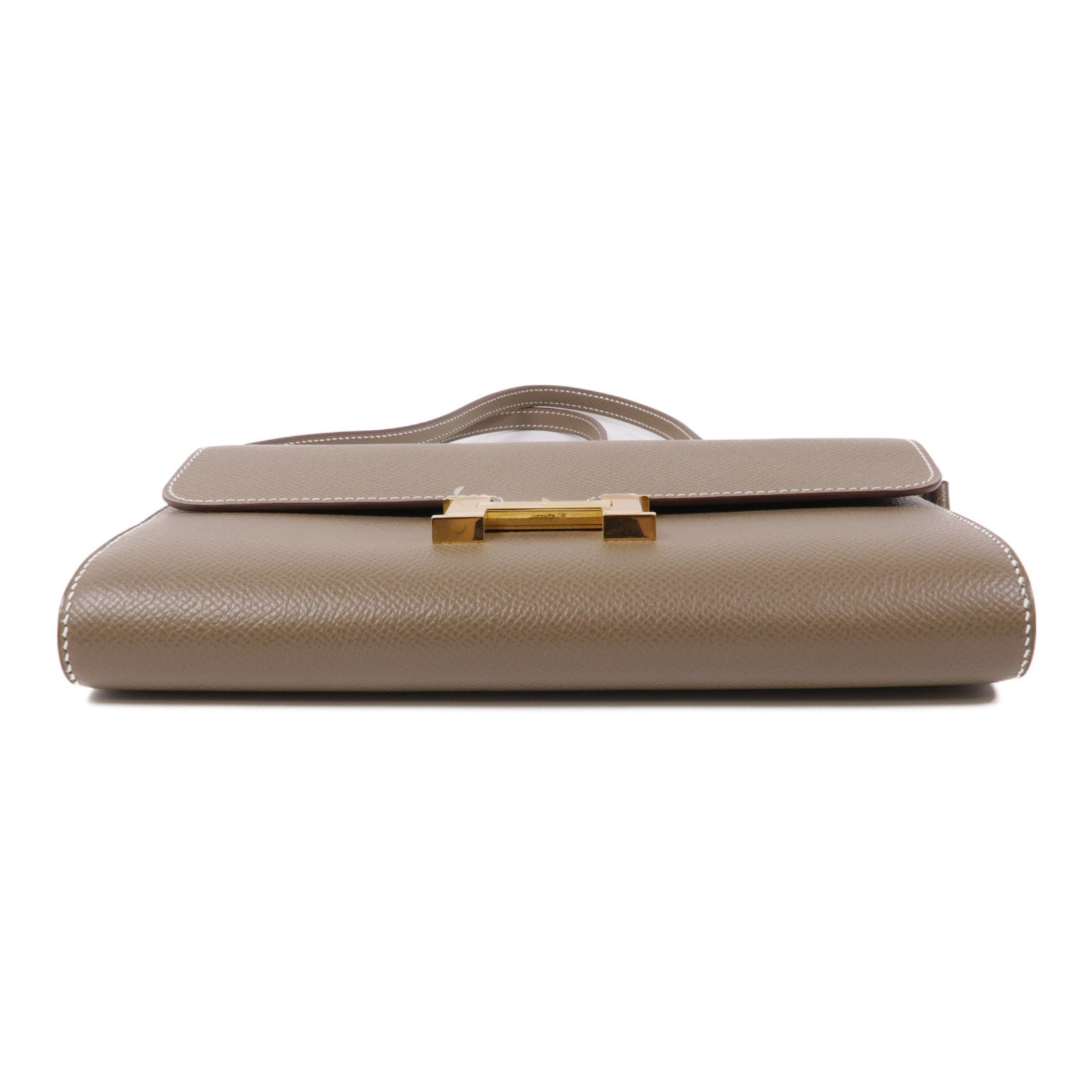 HERMES Epsom皮革Constance To Go金扣肩背袋Etoupe