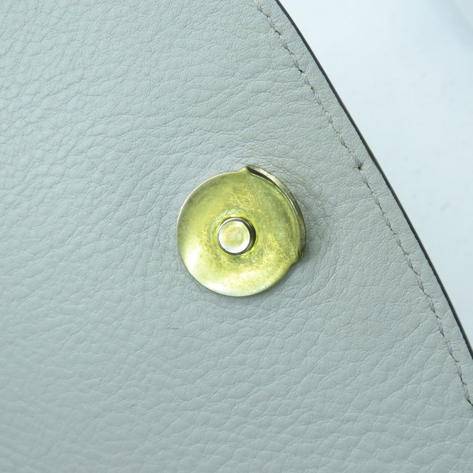 Chloe 【激減優惠】牛皮皮革Shoulder Bag金扣肩背袋灰綠色