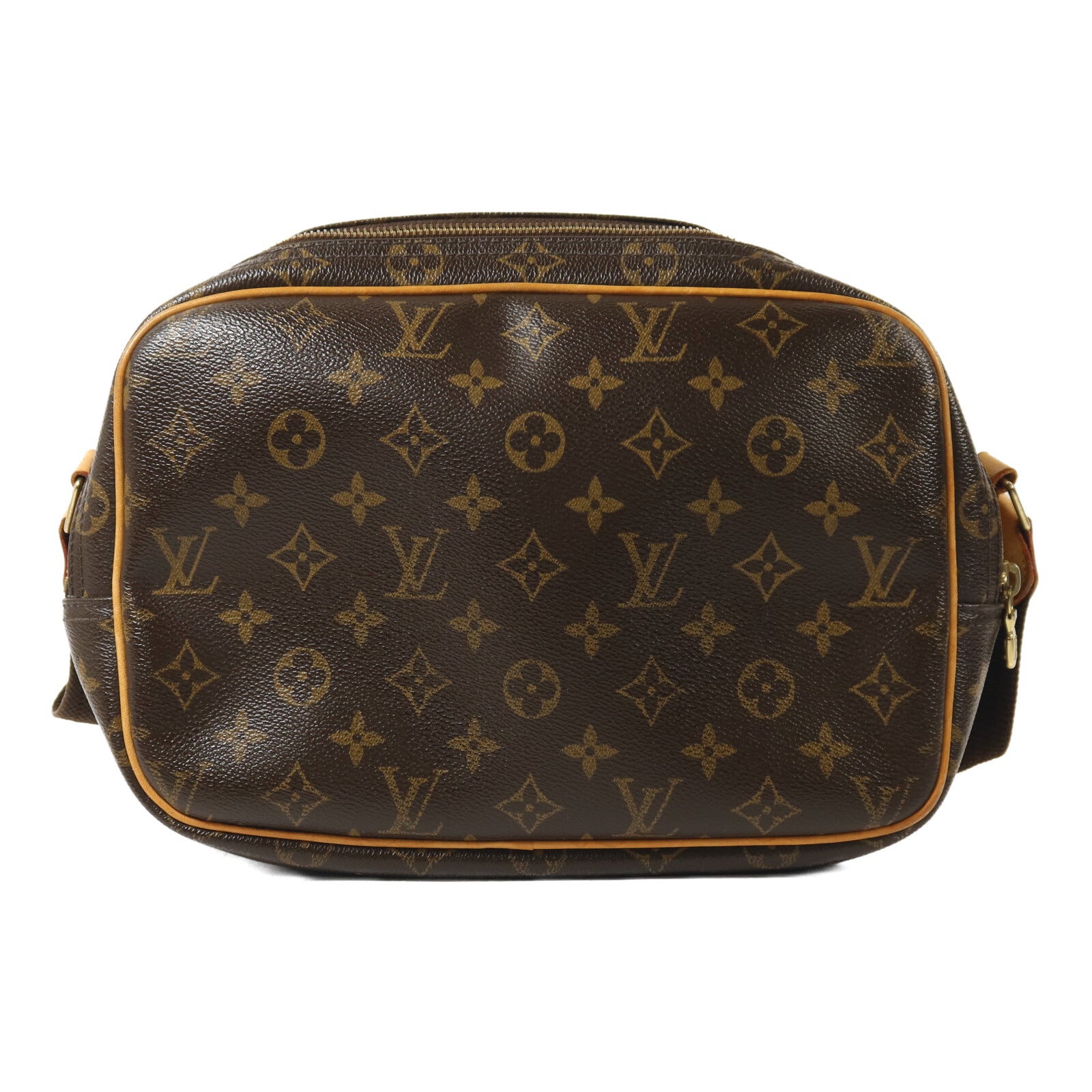 LOUIS VUITTON Monogram Reporter PM金扣肩背袋