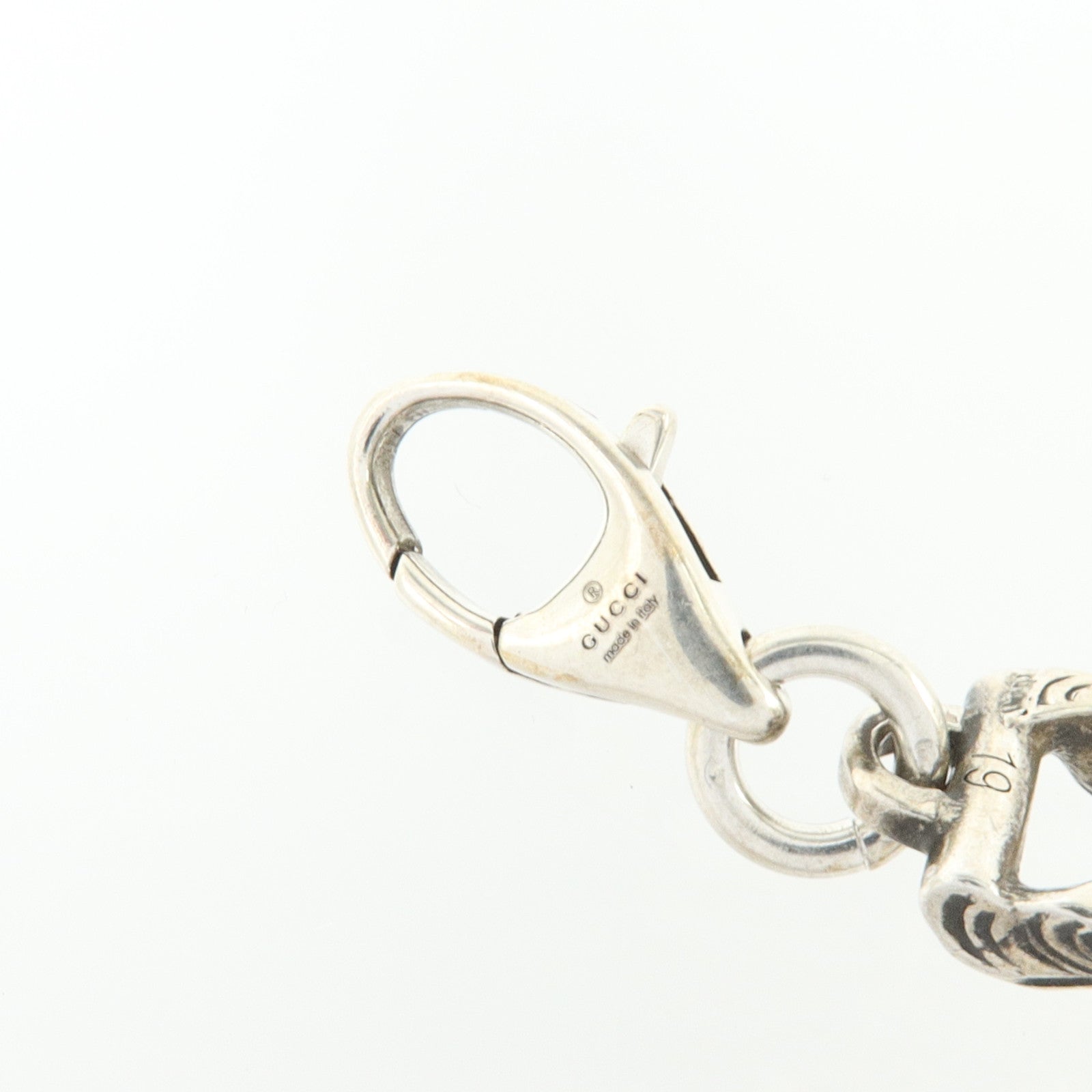 GUCCI 925純銀Interlocking Chain Bracelet手鏈