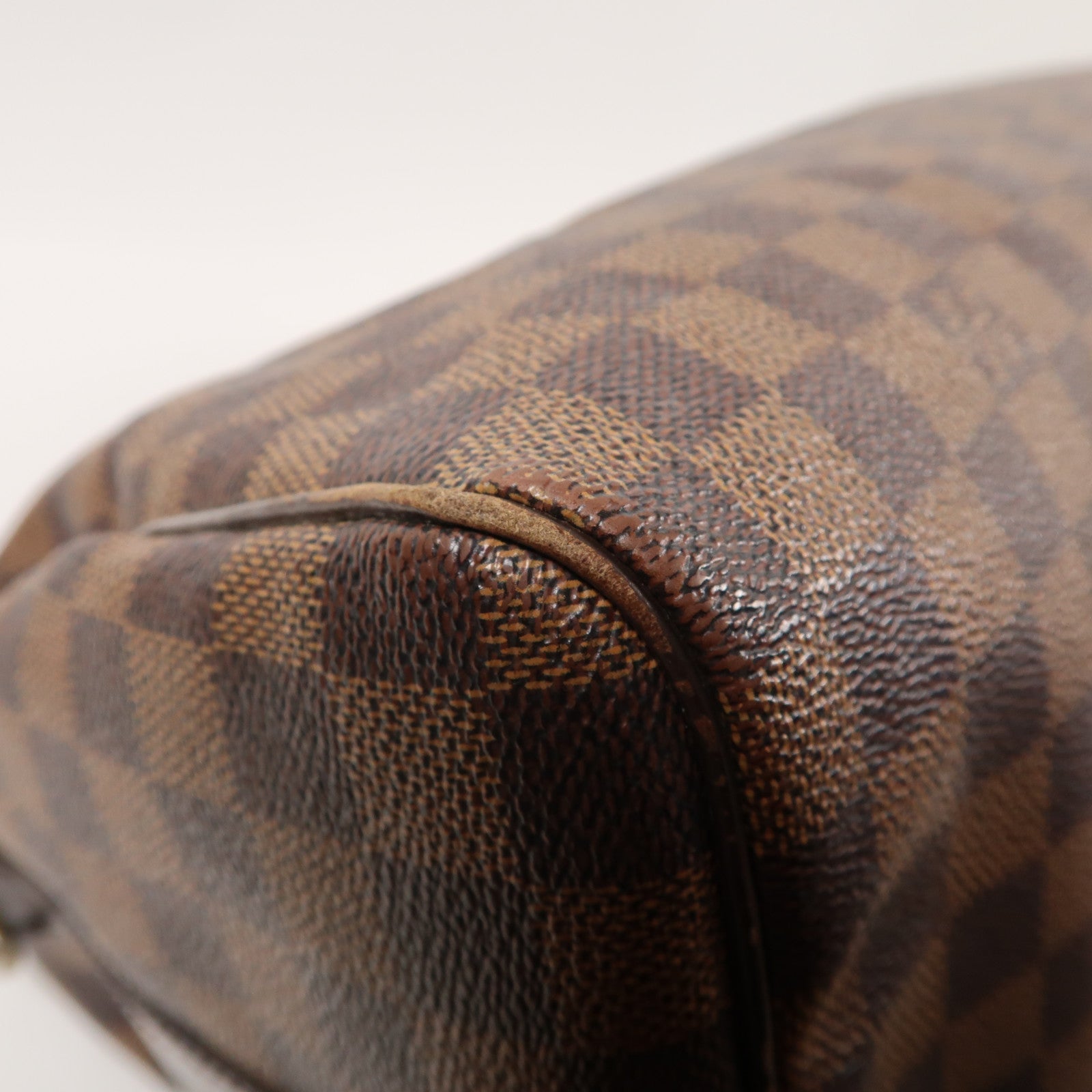 LOUIS VUITTON Damier Speedy 30 金扣手挽肩背兩用袋啡色