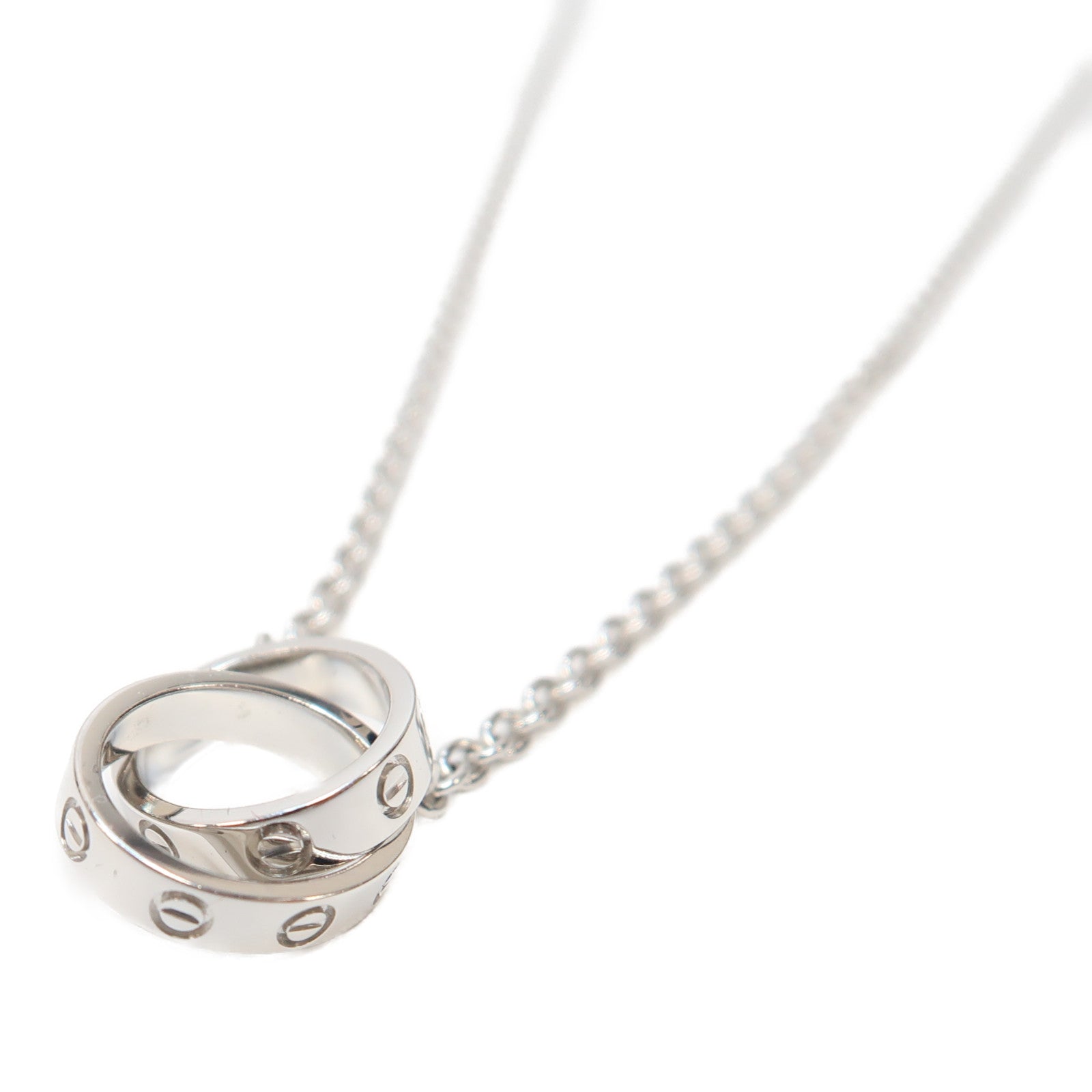 CARTIER 【激減優惠】18K白金Love Necklace項鍊