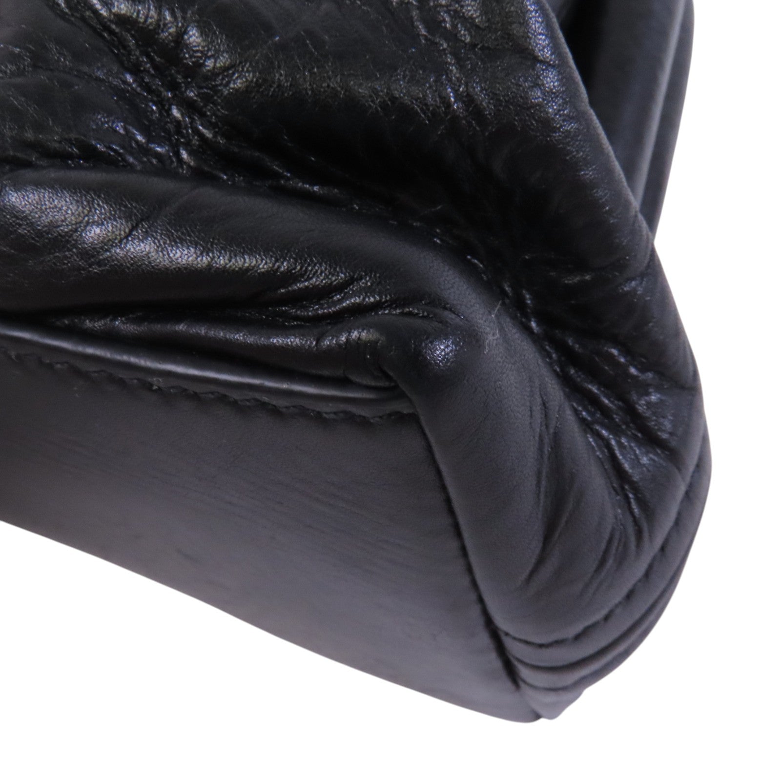 BALENCIAGA 牛皮皮革Clutch銀扣手拿包