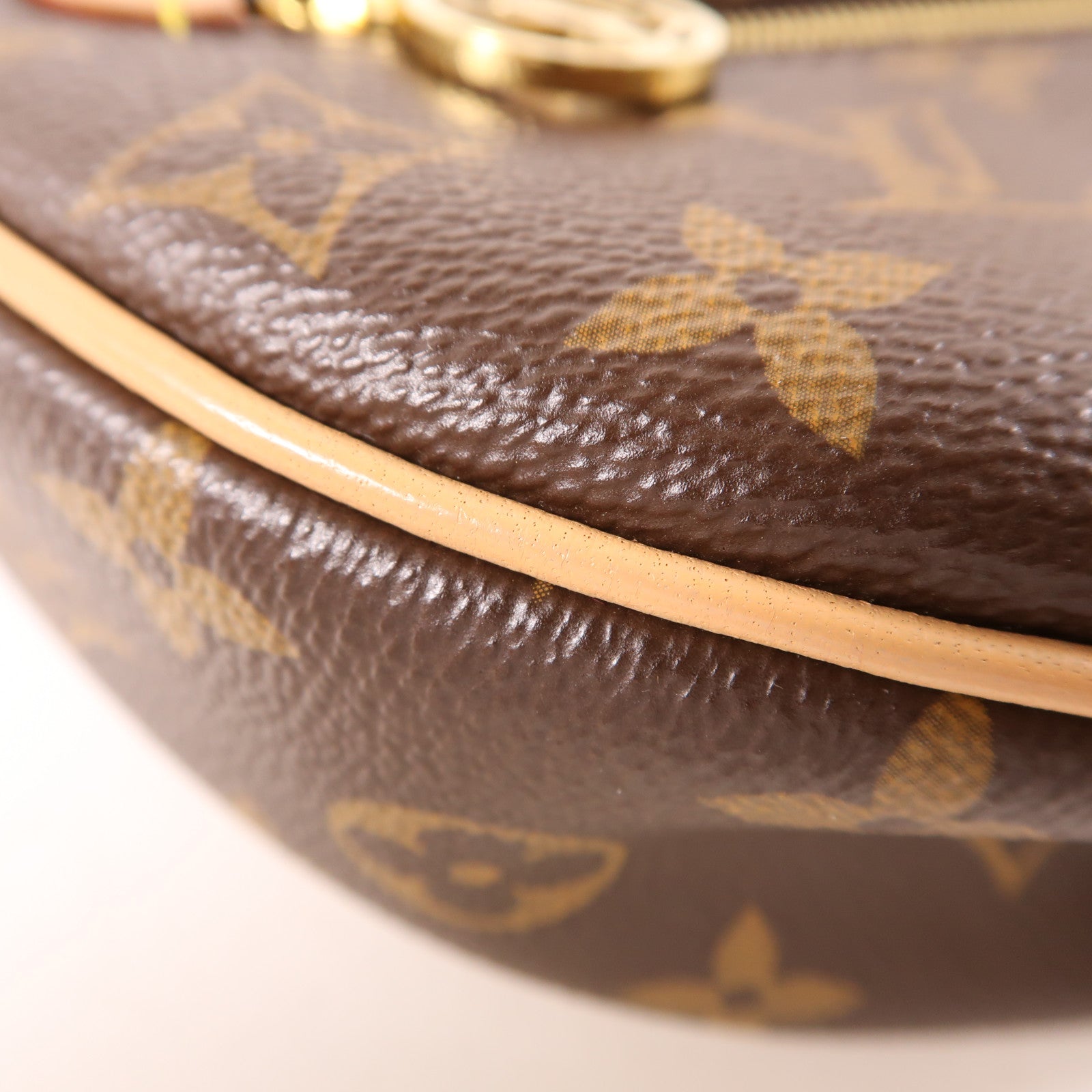 LOUIS VUITTON Monogram Loop金扣肩背袋棕色
