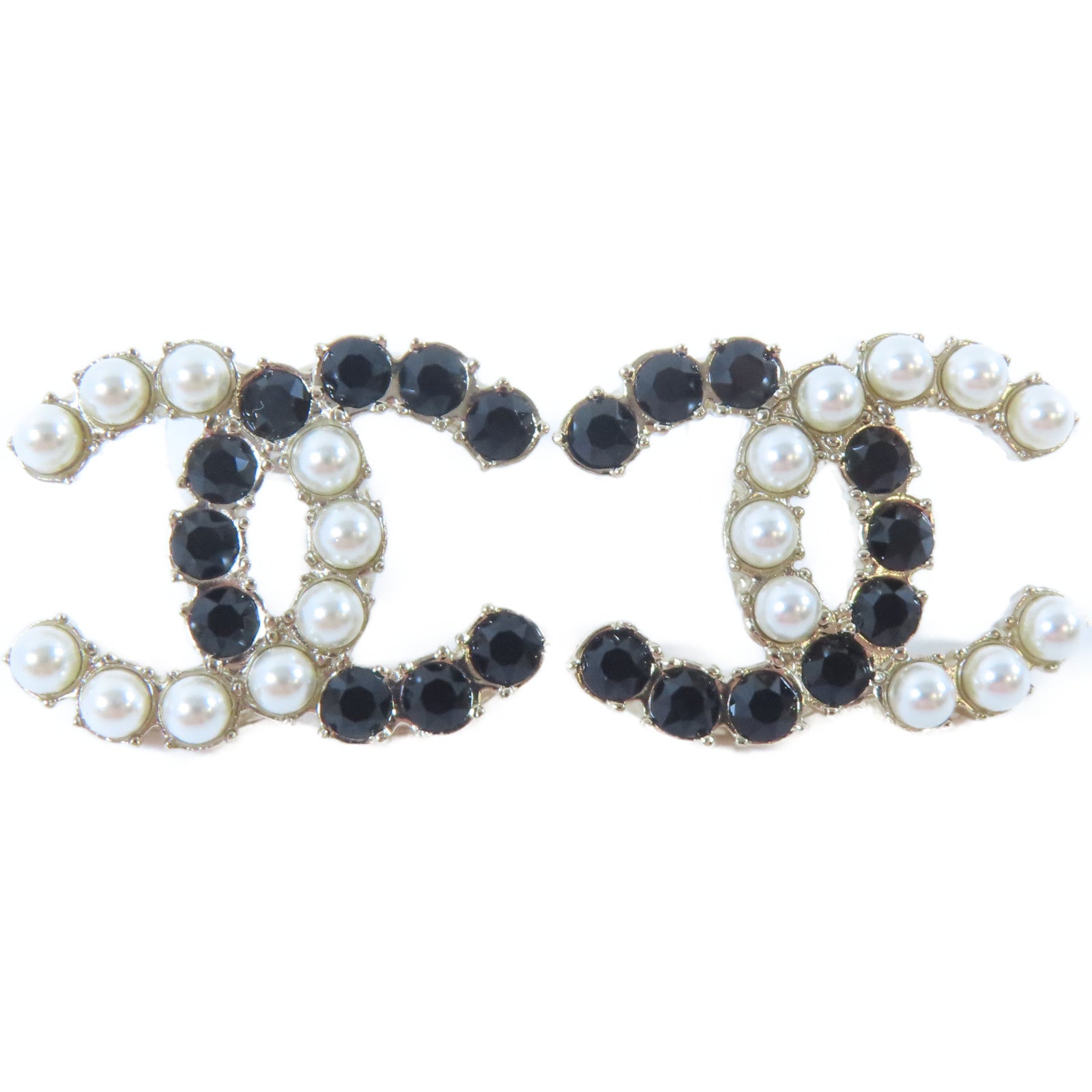 CHANEL 金屬Earrings耳環金色/黑色/白色