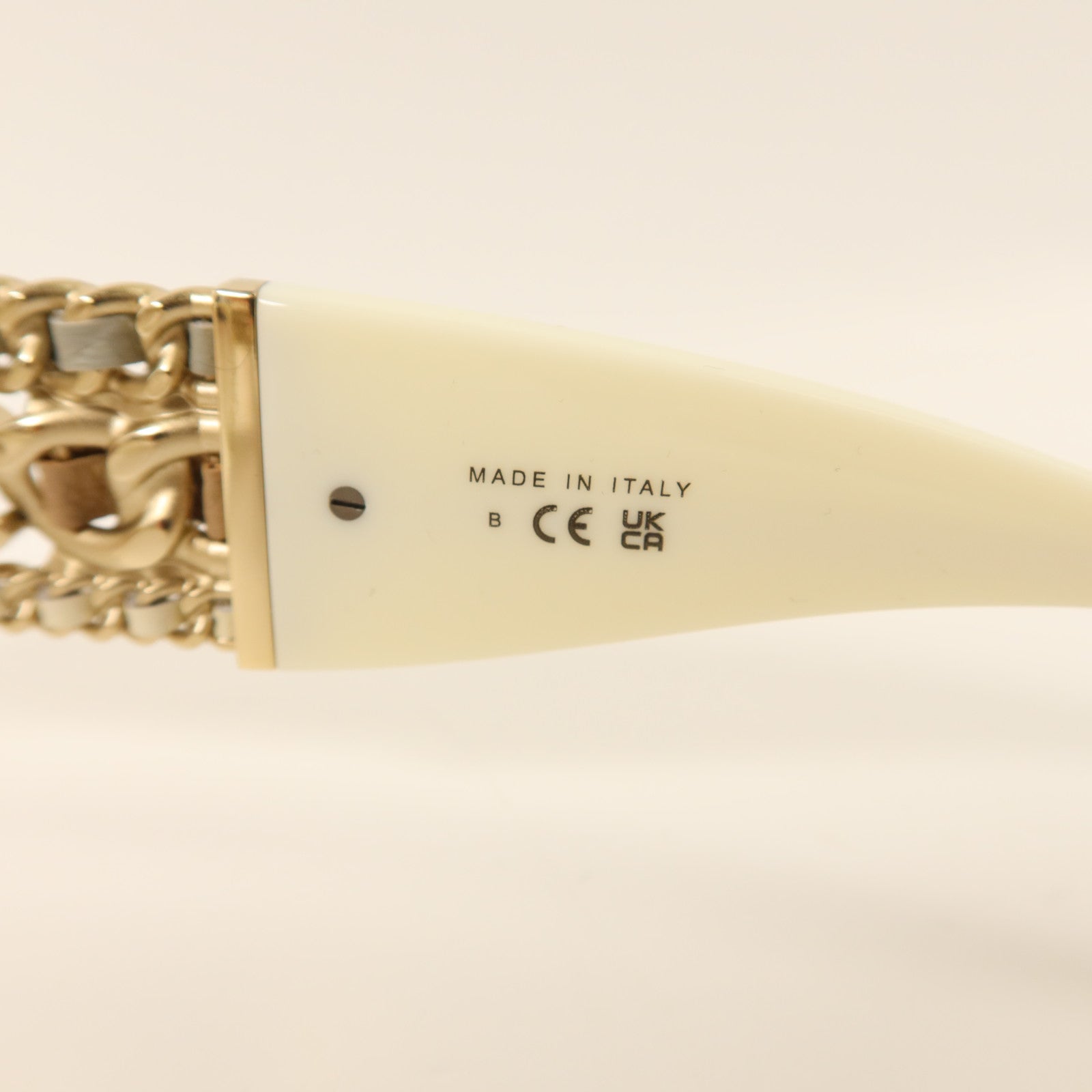 CHANEL PVC/金屬Oval Sunglasses太陽眼鏡