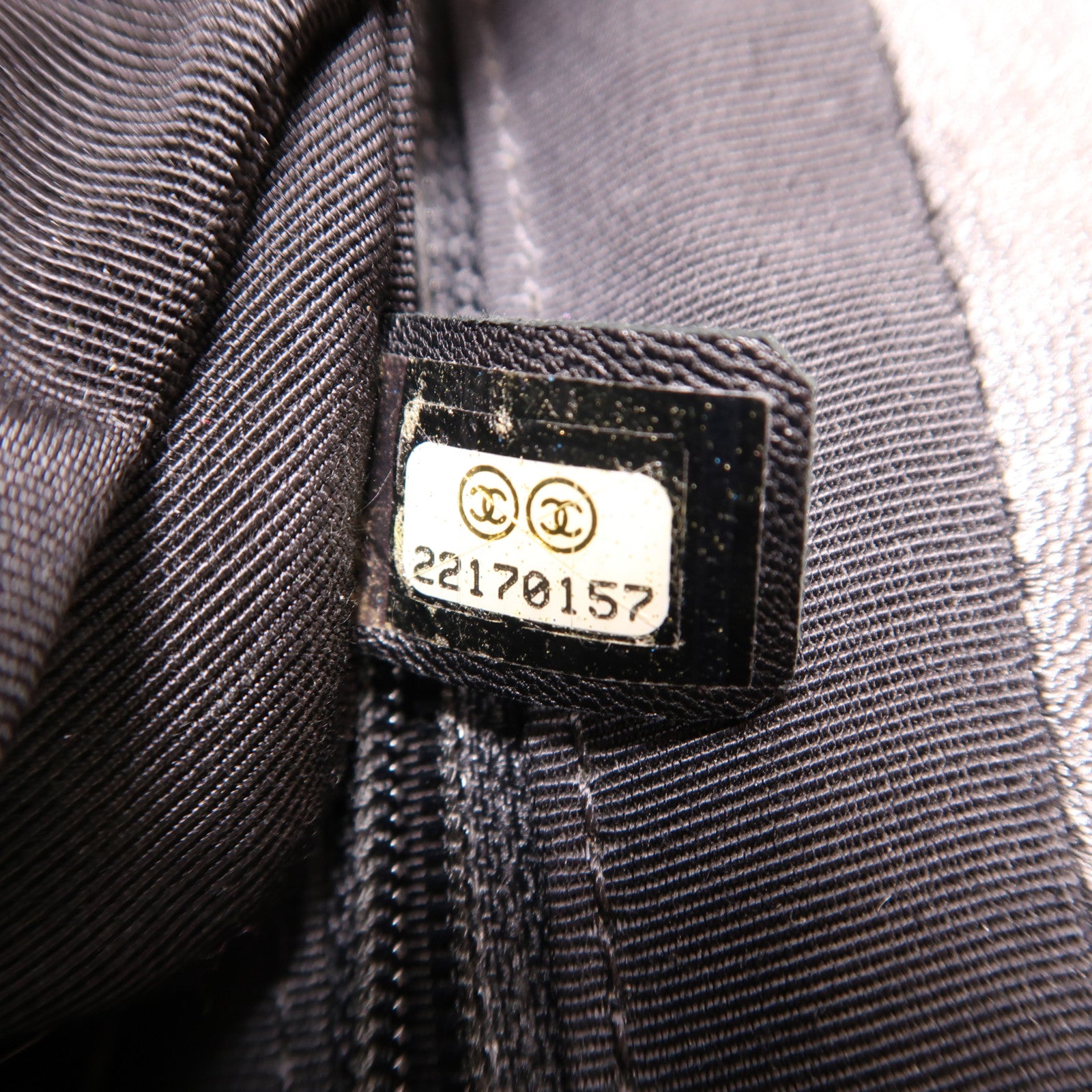 CHANEL 羊皮皮革Backpack銀扣背包