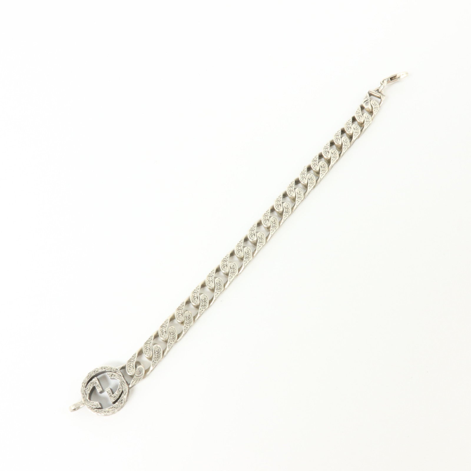 GUCCI 925純銀Interlocking Chain Bracelet手鏈