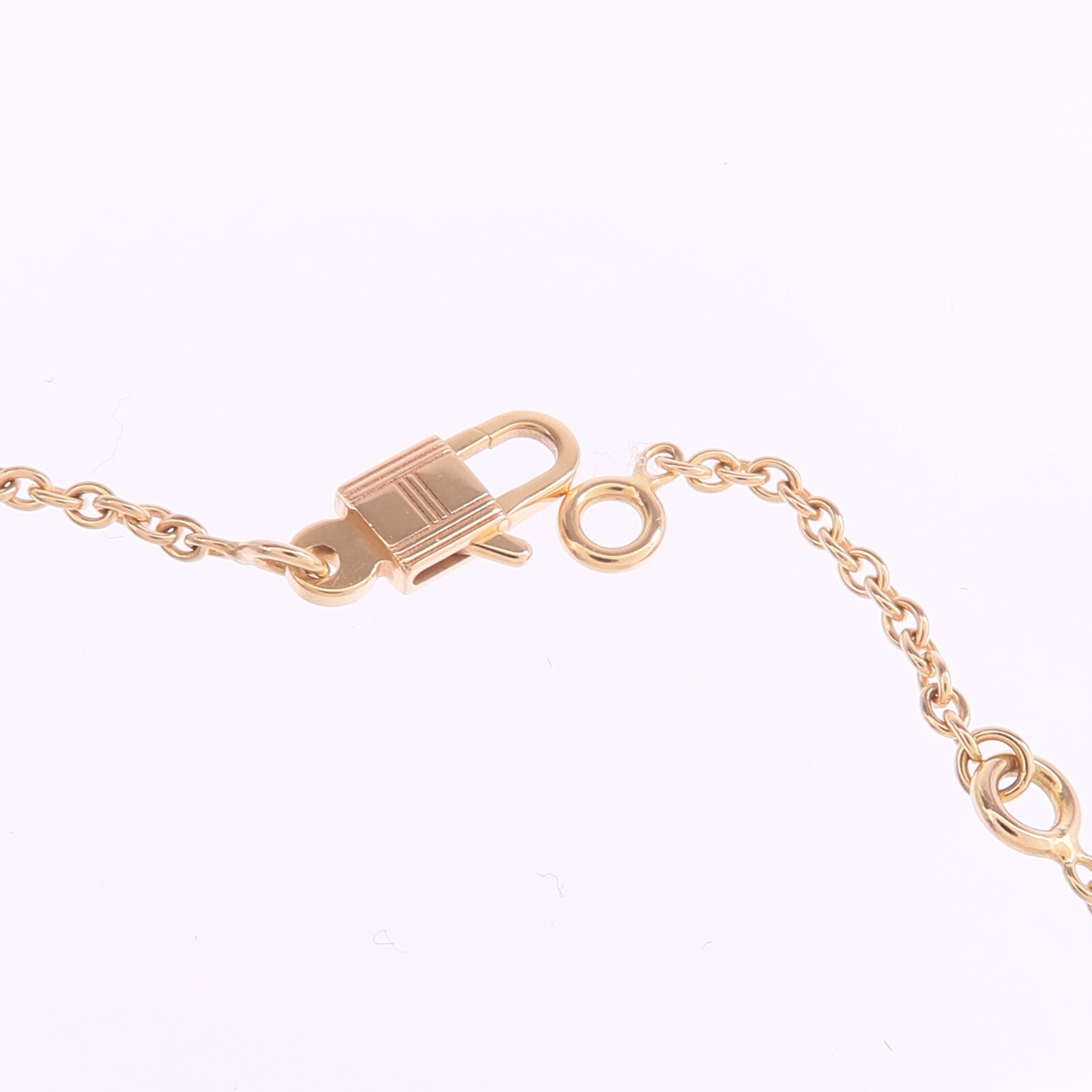 HERMES 【激減優惠】18K玫瑰金Amulettes Kelly Pendant鑽石項鍊