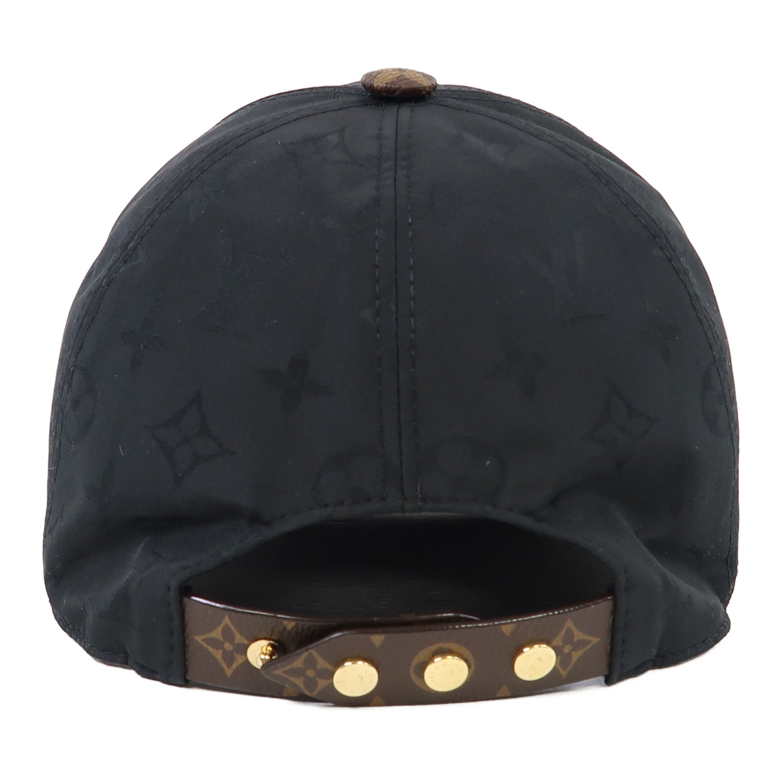 LOUIS VUITTON 皮革/Monogram Get Ready Cap M帽子黑色/啡色