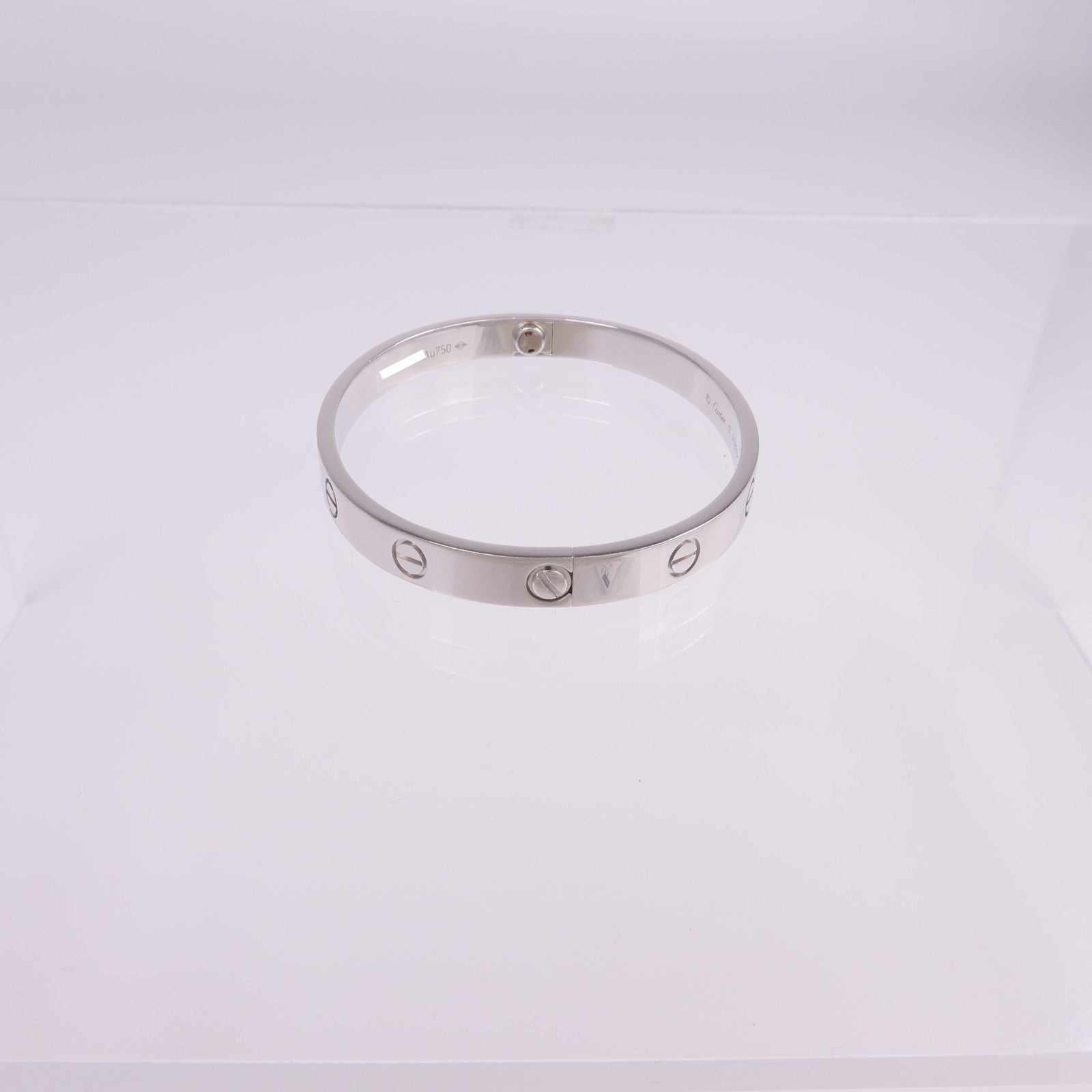 CARTIER 18K白金Love Bangle手鐲Cartier#17