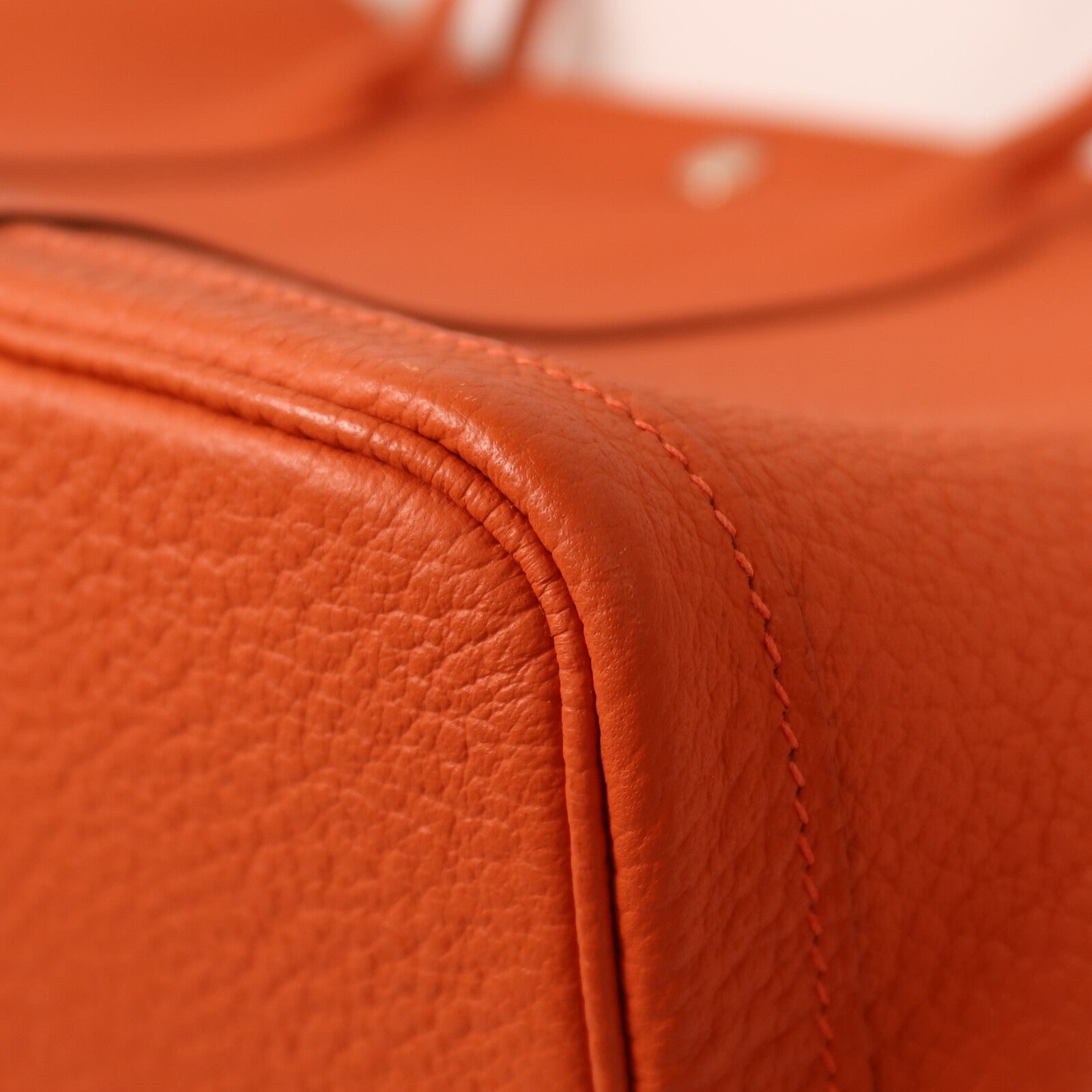HERMES Negonda皮革Garden Party PM手挽袋Feu