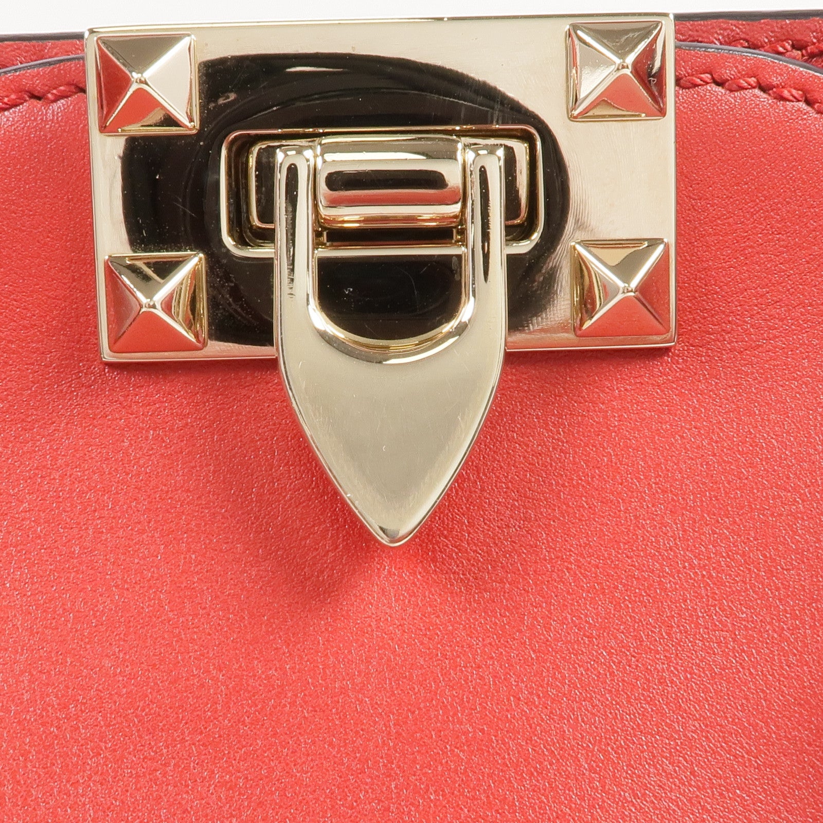 Valentino 牛皮皮革2way Shoulder Bag金扣手挽肩背兩用袋