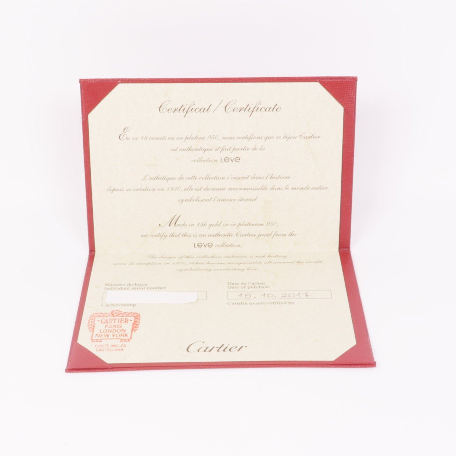 CARTIER 18K玫瑰金Love Necklace Diamonds鑽石項鍊