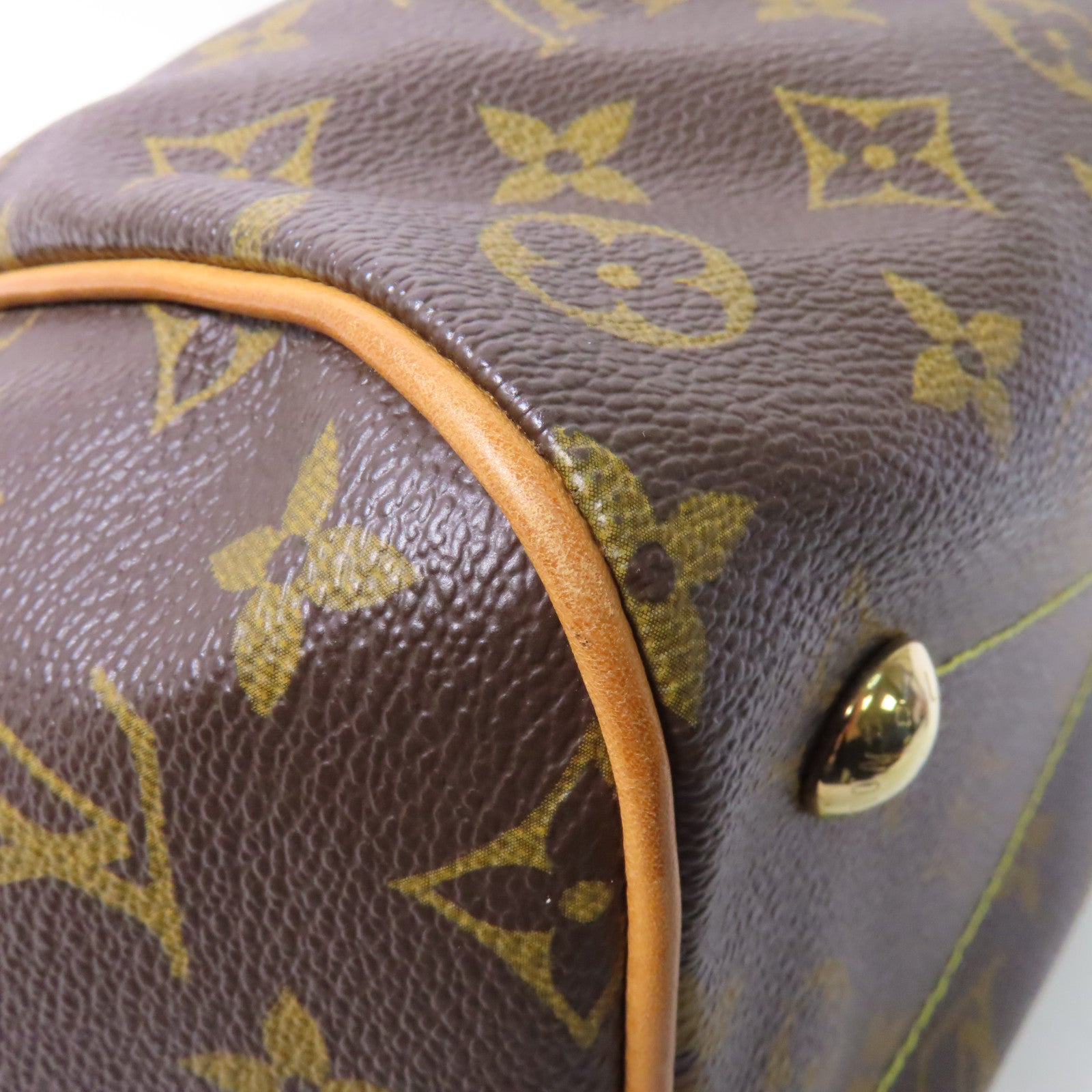 LOUIS VUITTON Monogram Tivoli PM金扣手挽袋啡色