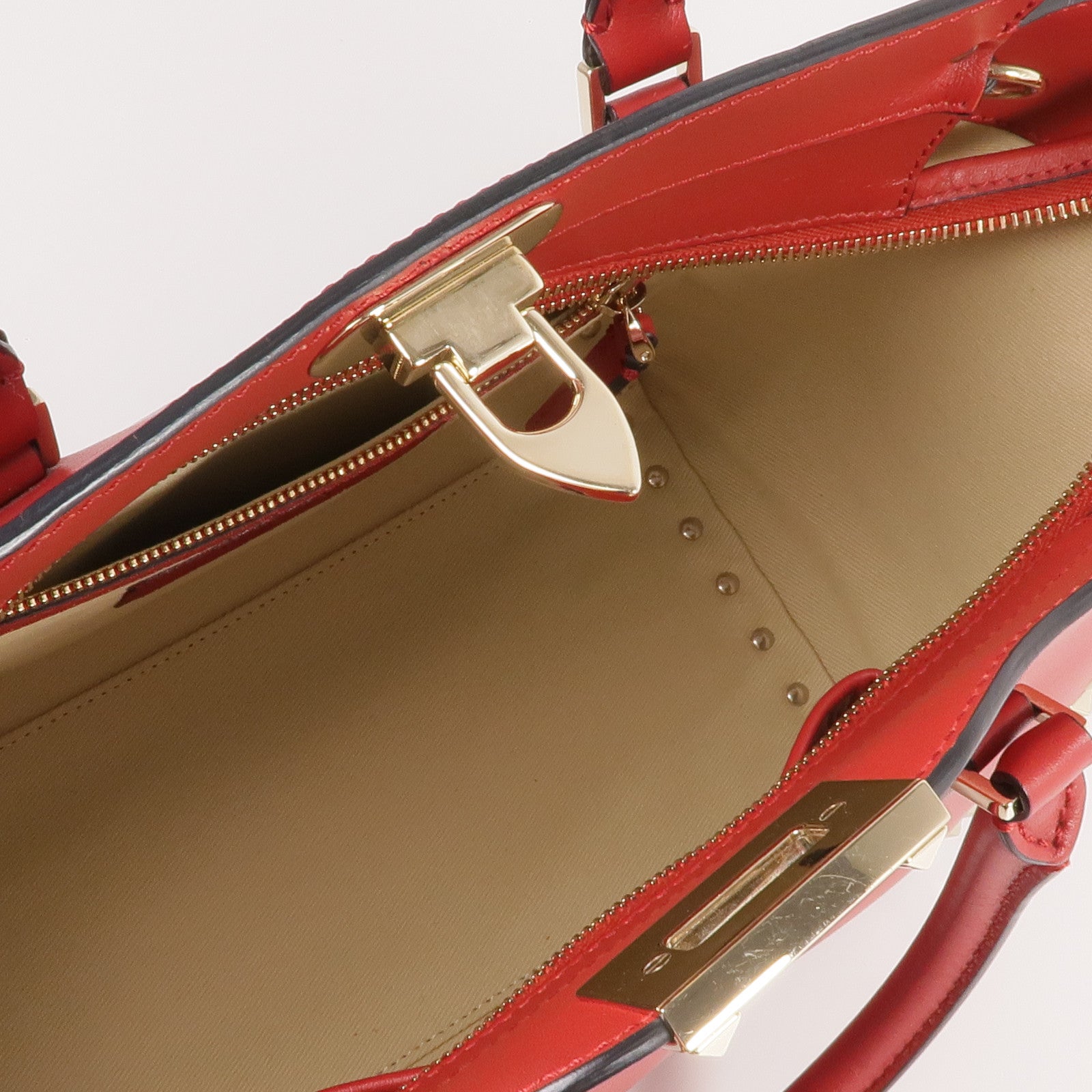 Valentino 牛皮皮革2way Shoulder Bag金扣手挽肩背兩用袋